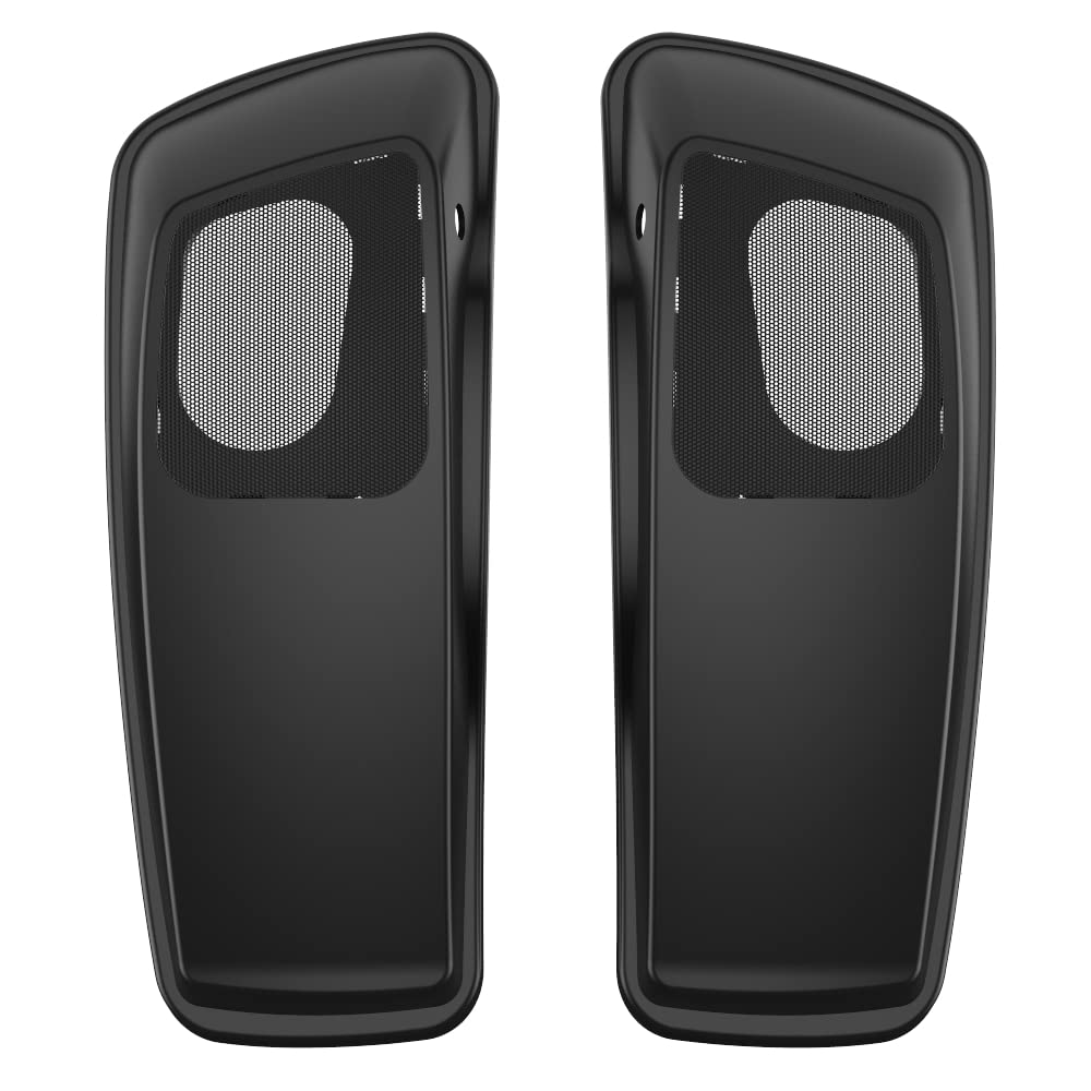 Advanblack Unpainted 6X9 Saddlebag Speaker Lids for 2014-2023 Harley Davidson Touring Models - Perfect for Motorcycle Audio Upgrades & Customization