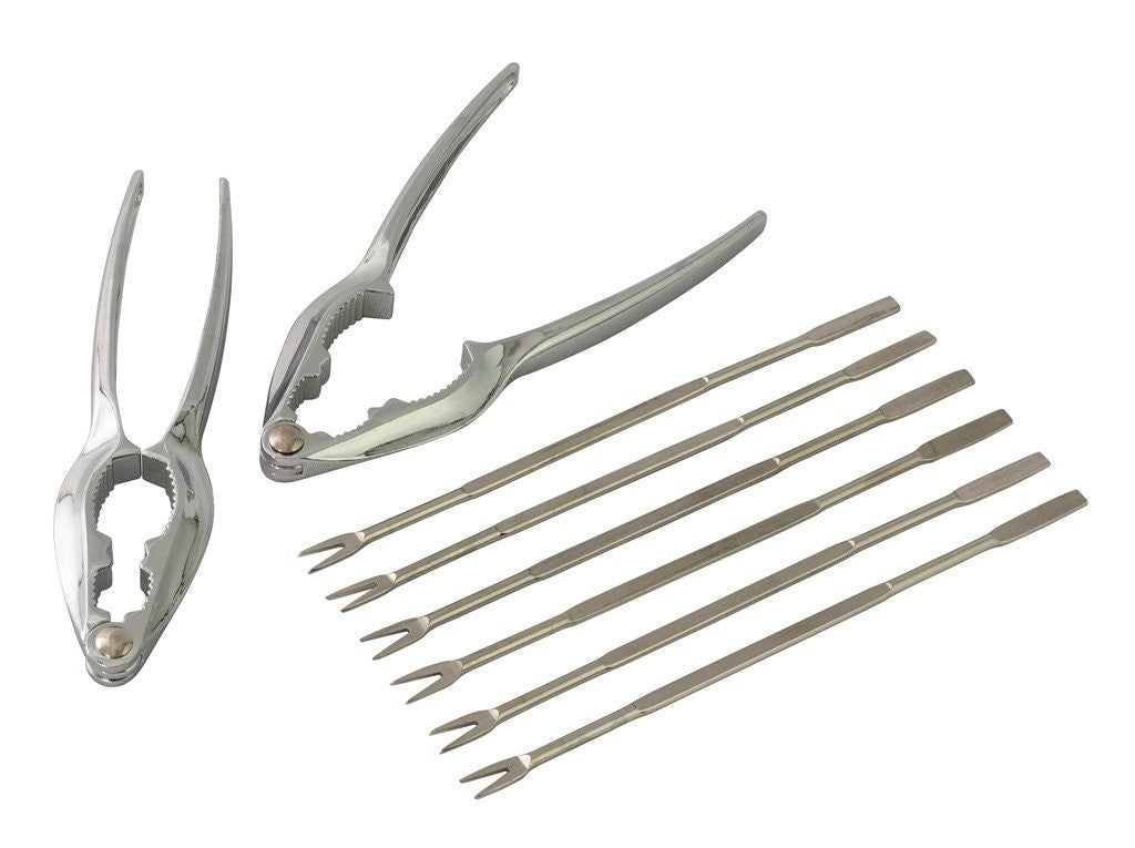Avanti Premium 8-Piece Seafood Tool Set - Crab Crackers, Lobster Picks, Shrimp Deveiners & More - Perfect for Seafood Lovers, Dinner Parties & Outdoor BBQs