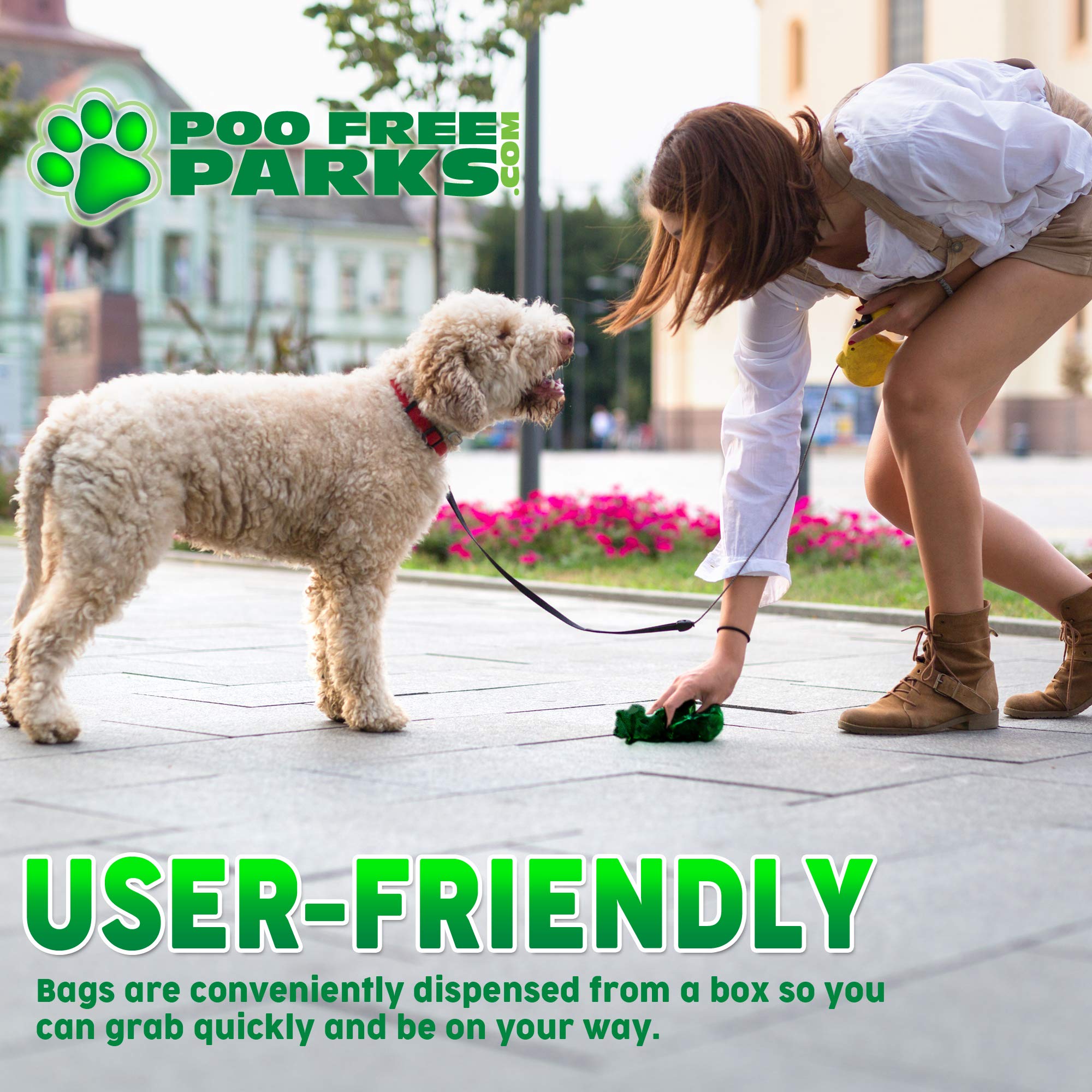 Biodegradable Dog Waste Bags - 600 Count XL Pet Poop Bags with Expandable Gusset | Extra Thick Leak-Proof Design for Easy Cleanup | Perfect for Parks, Walks & Backyard Use