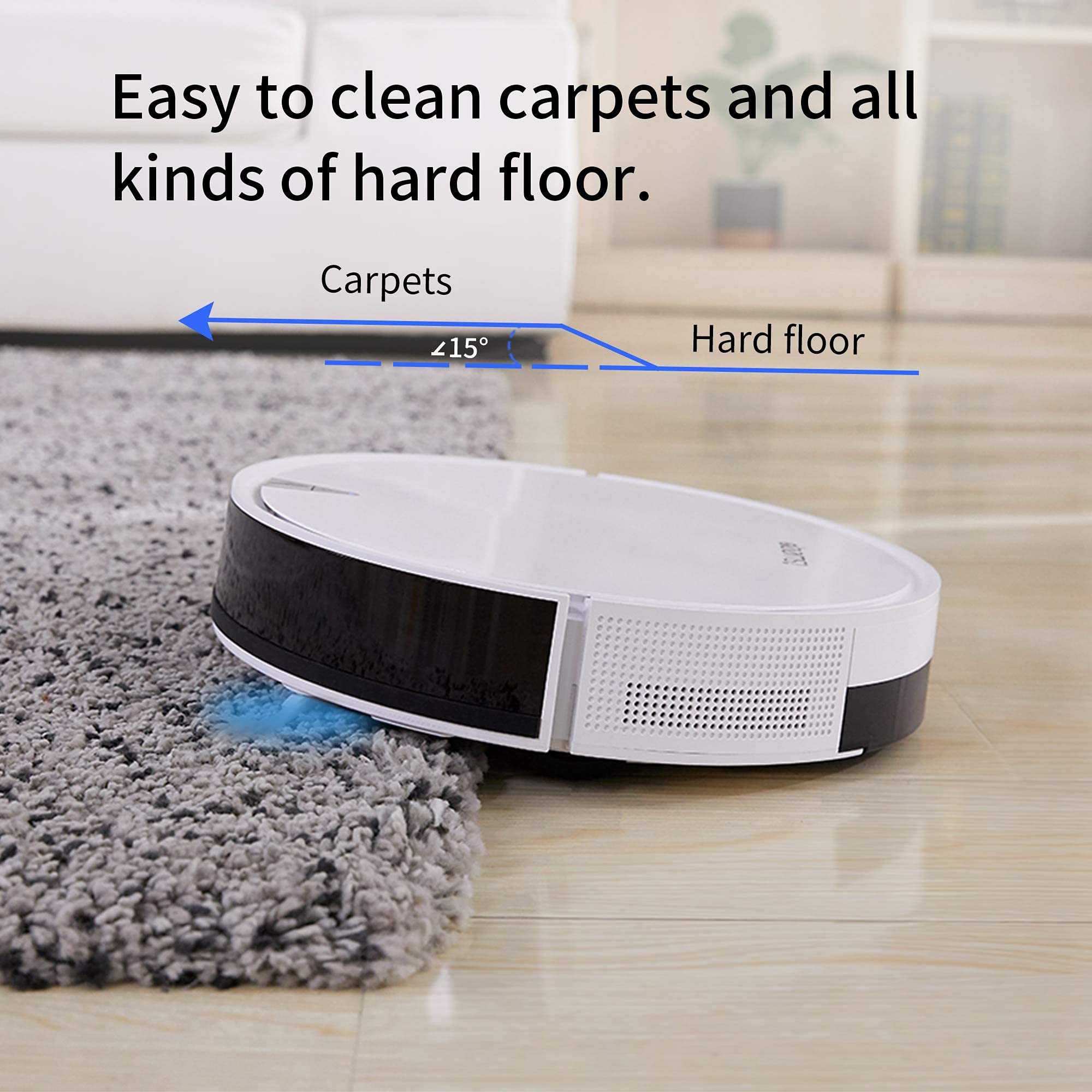 X5 Robot Vacuum Mop for Pet Hair - 2000Pa Suction, Self-Charging - Perfect for Hardwood & Carpets