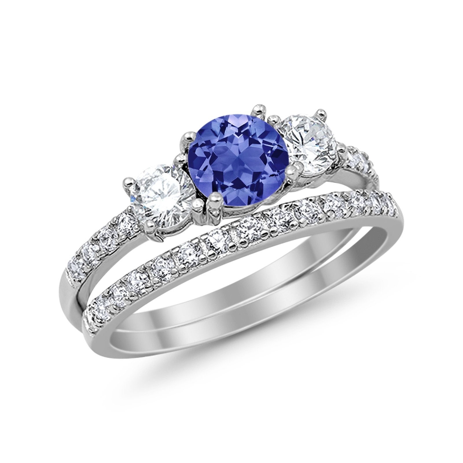 Simulated Blue Topaz CZ
