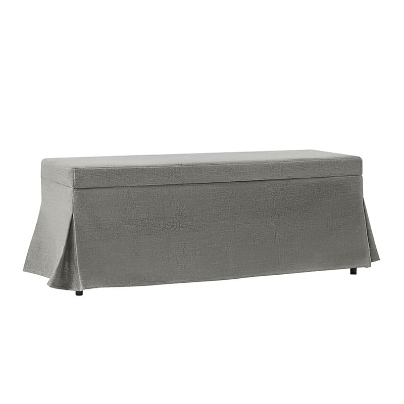 Zenobia Bench with Hidden Shoe Storage & Removable Slipcover - Entryway Seating with Storage for Shoes, Hats & Accessories - Perfect for Hallway, Bedroom or Mudroom Organization