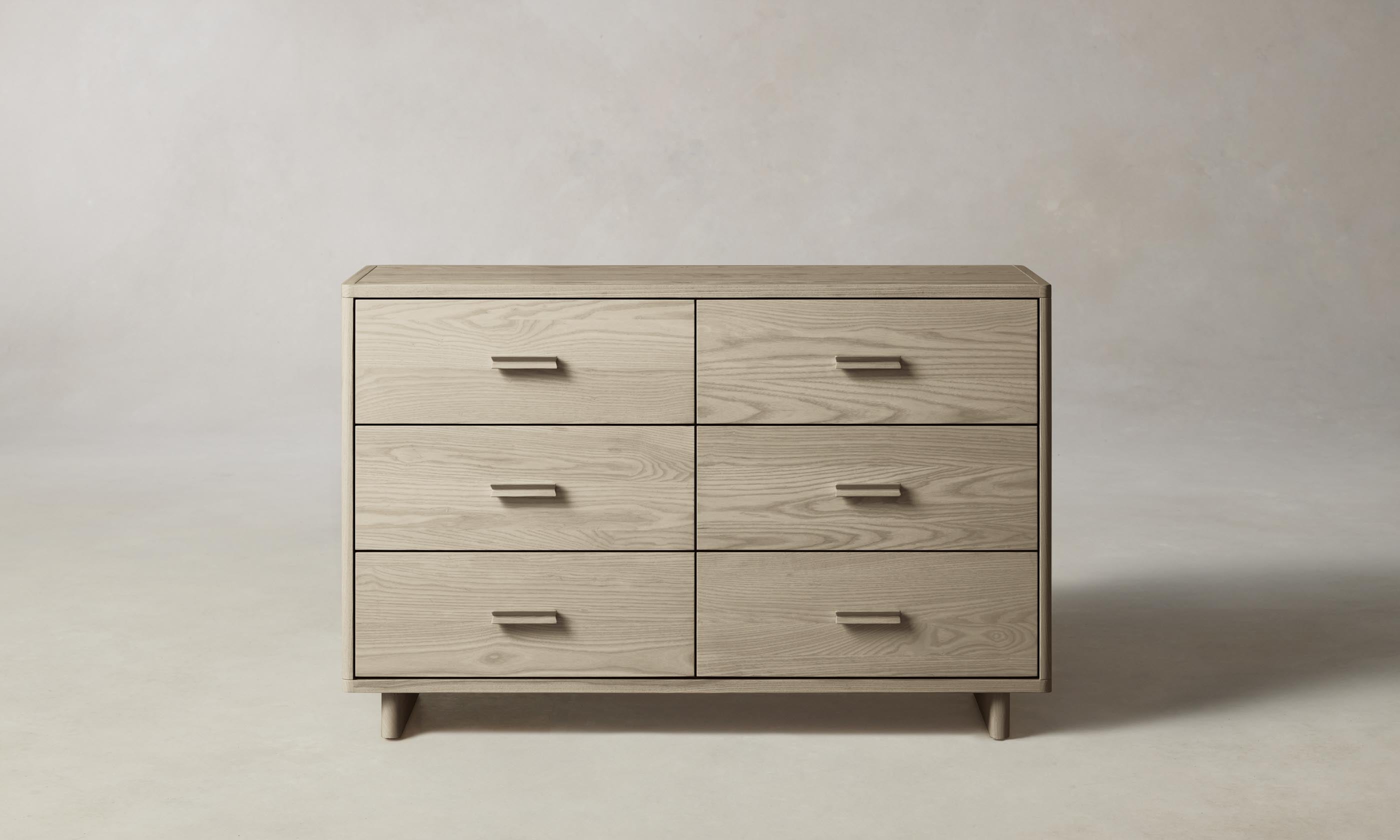 Clinton 6-Drawer Wooden Dresser - Solid Wood Bedroom Storage Chest for Clothes & Accessories | Perfect for Master Bedroom, Guest Room & Dorm Organization