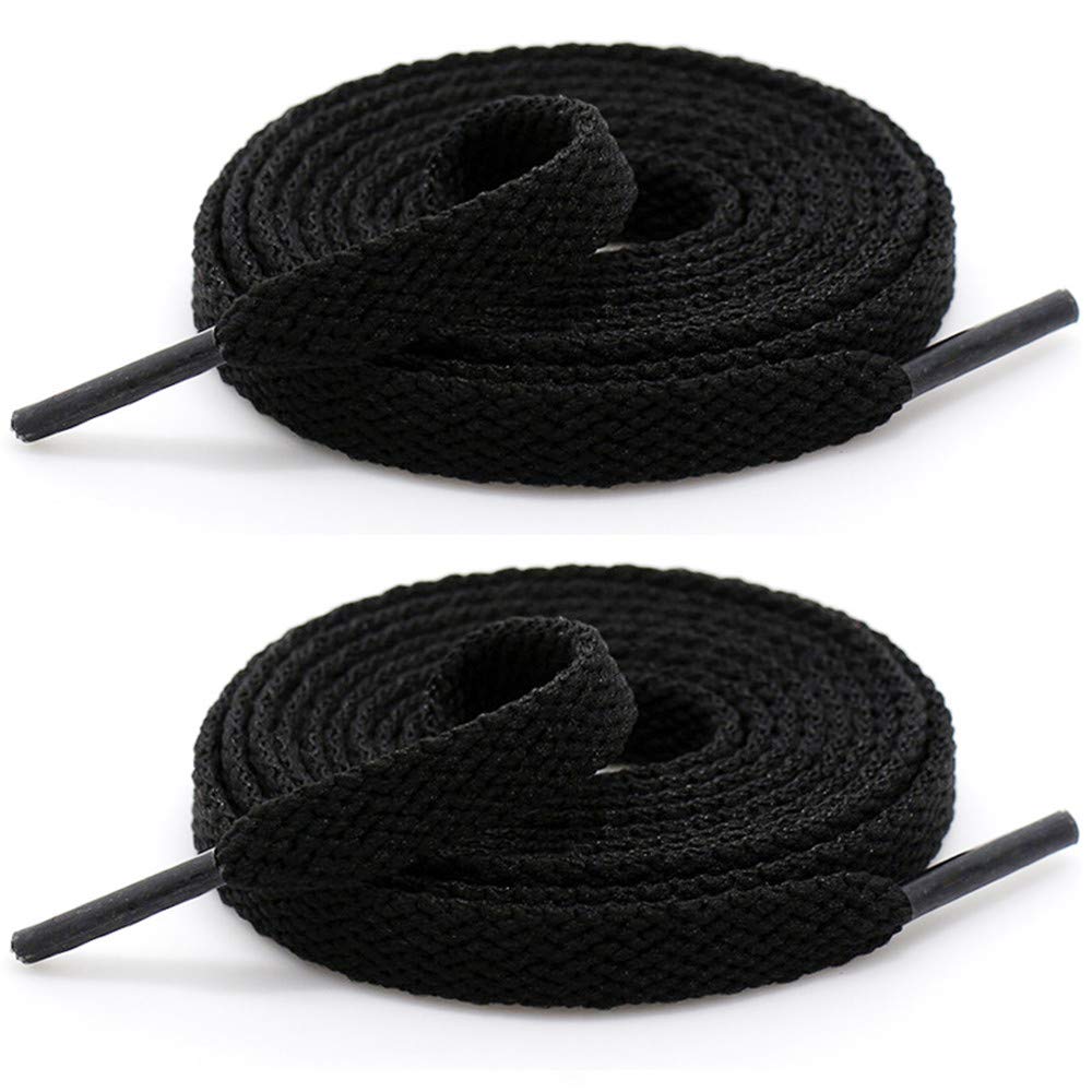 2 Pairs Colorful Flat Shoelaces for Sneakers, Boots & Skates - Durable Shoe Strings for Sports & Casual Wear - Perfect for Running, Gym, Skateboarding & Everyday Use