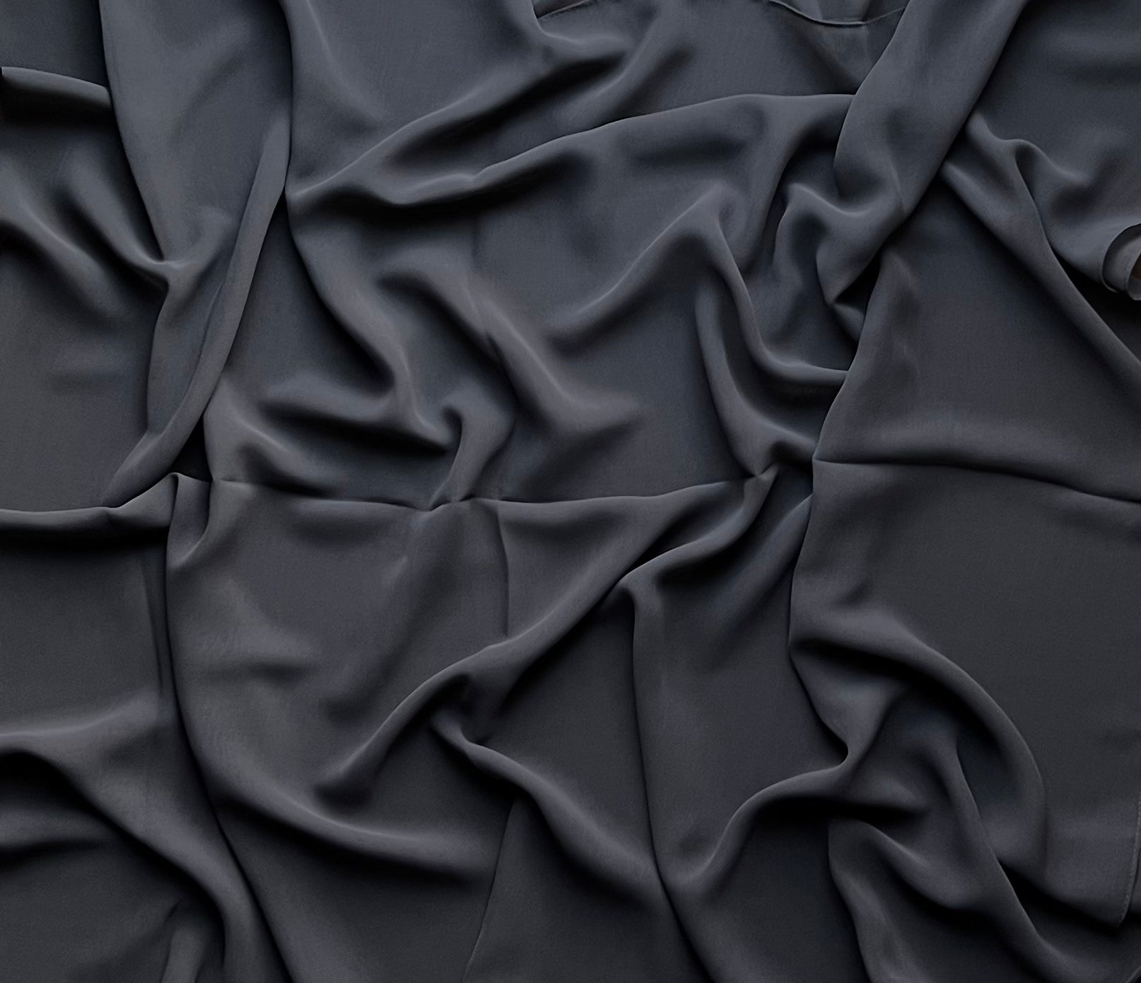 Elegant Charcoal Georgette Chiffon Scarf - Lightweight & Flowy Fashion Accessory for Women - Perfect for Parties, Weddings & Evening Events