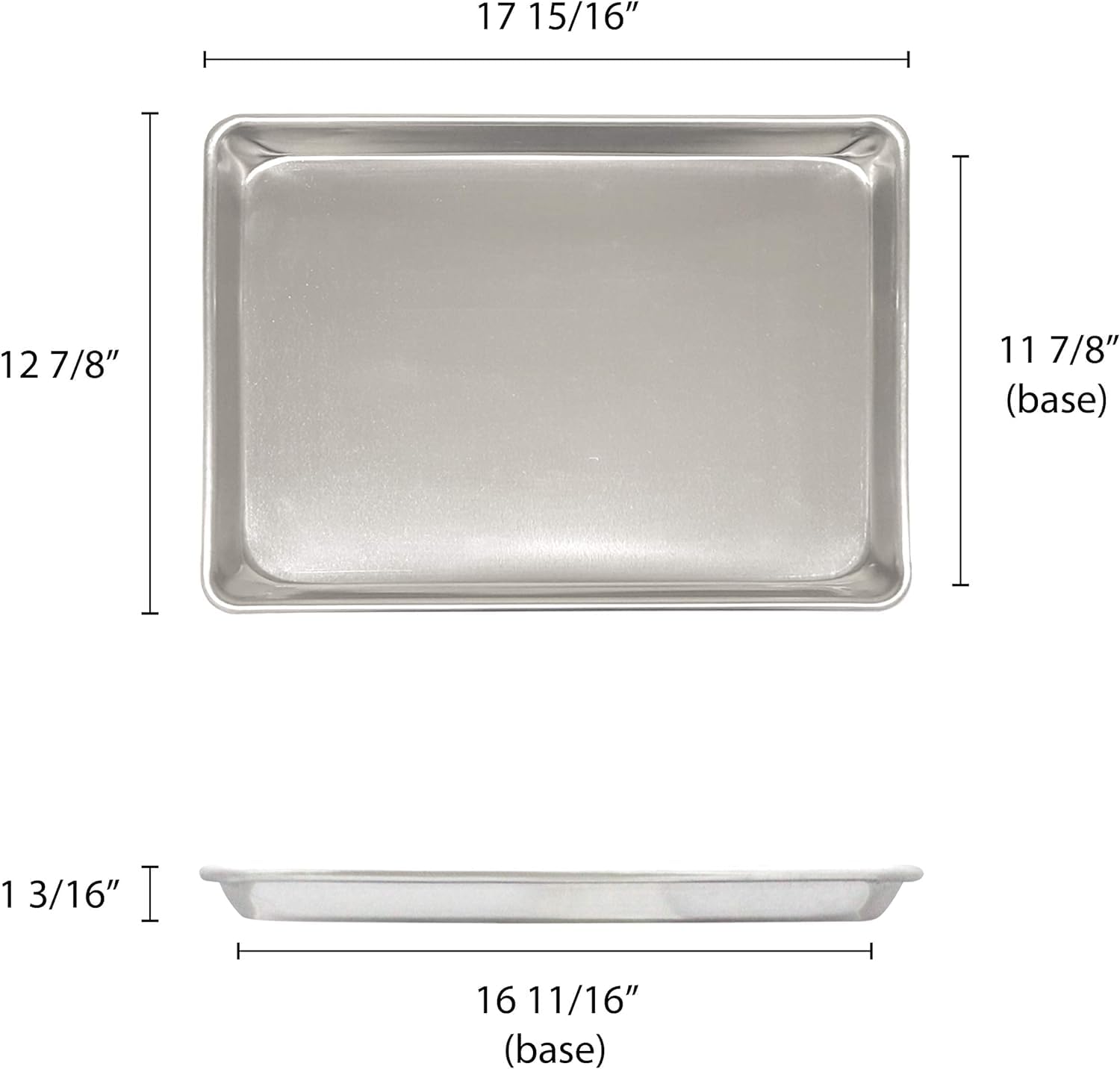 TrueCraftware 12-Pack Aluminum Half Sheet Pans 18x13 Inch - Commercial Grade Baking Sheets for Oven, Roasting & Cooking | Perfect for Restaurants, Bakeries & Home Kitchens
