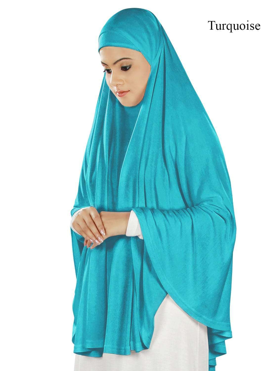 Soft Viscose Jersey Khimar Scarf - Islamic Prayer Hijab for Women - Perfect for Salah, Eid, and Daily Wear