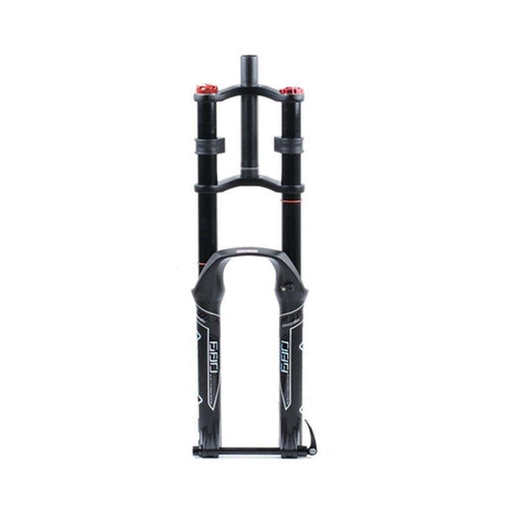 **26/27.5/29 Inch Bicycle Front Fork - Air Suspension, Damping & Rebound Adjustment, 130mm Travel, Double Shoulder Control for MTB - Perfect for Trail Riding & Mountain Biking (29 Inch)**