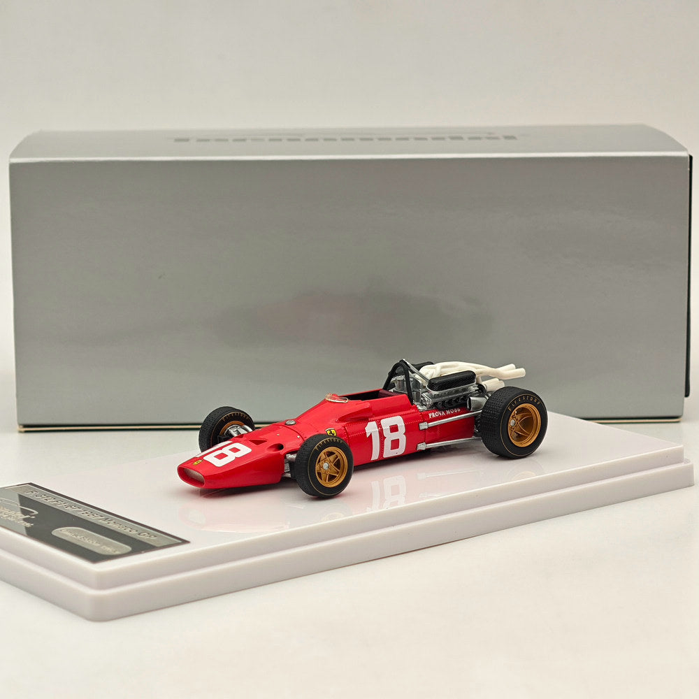 1/43 Scale Tecnomodel Ferrari 312 F1 67 1967 #18 Monaco GP Amon Bandini Tracks Resin Diecast Model Car - Perfect for Collectors, Display, and Racing Enthusiasts