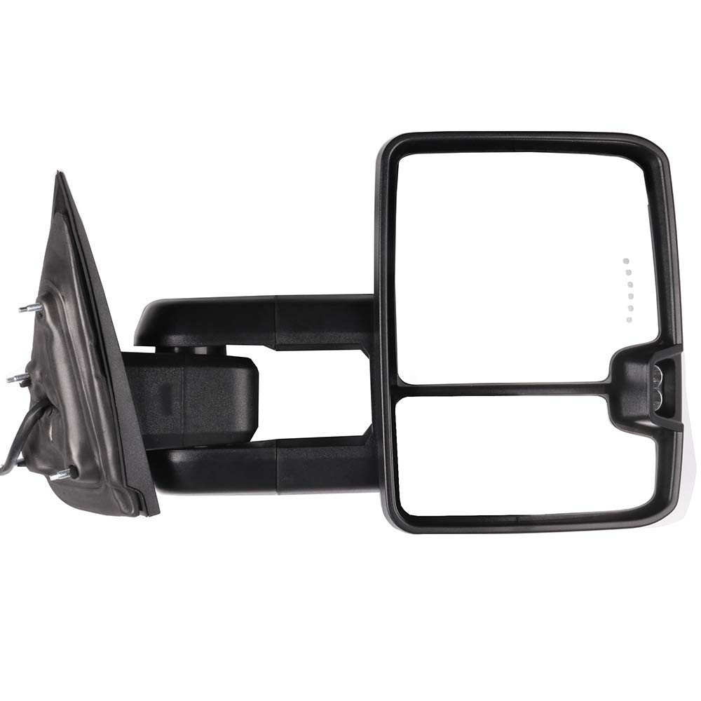 CCiyu Towing Mirrors for Chevy Silverado & GMC Sierra 1500/2500/3500 (2014-2018) - Durable Side View Replacement Mirrors for Enhanced Visibility & Safety - Perfect for Towing, Camping & Off-Road Adventures