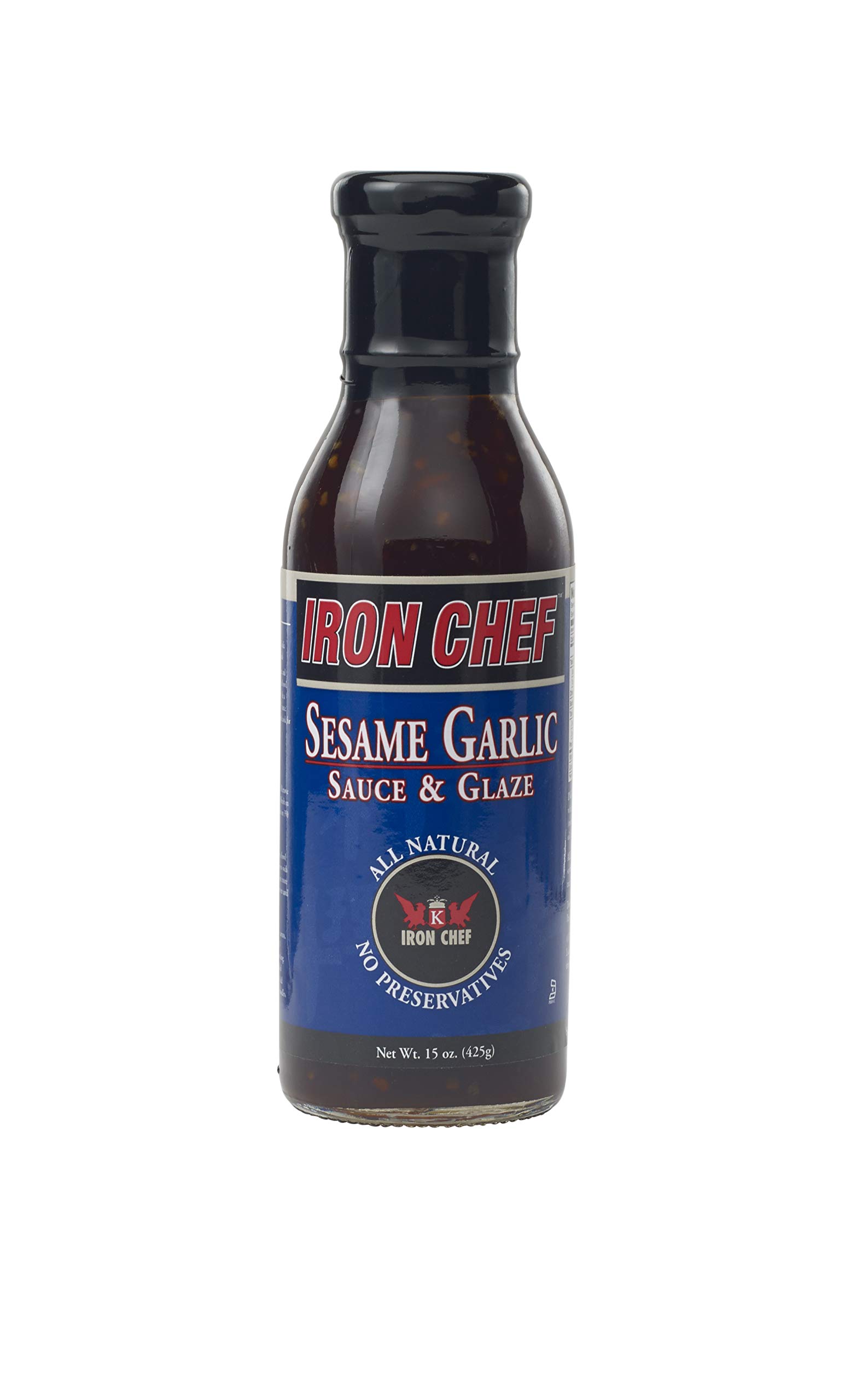 Iron Chef Sesame Garlic Sauce & Glaze - 2 Pack (1 Pack) | Premium Asian Stir-Fry & Marinade Sauce for Chicken, Beef & Vegetables | Perfect for Cooking, Grilling & Dipping