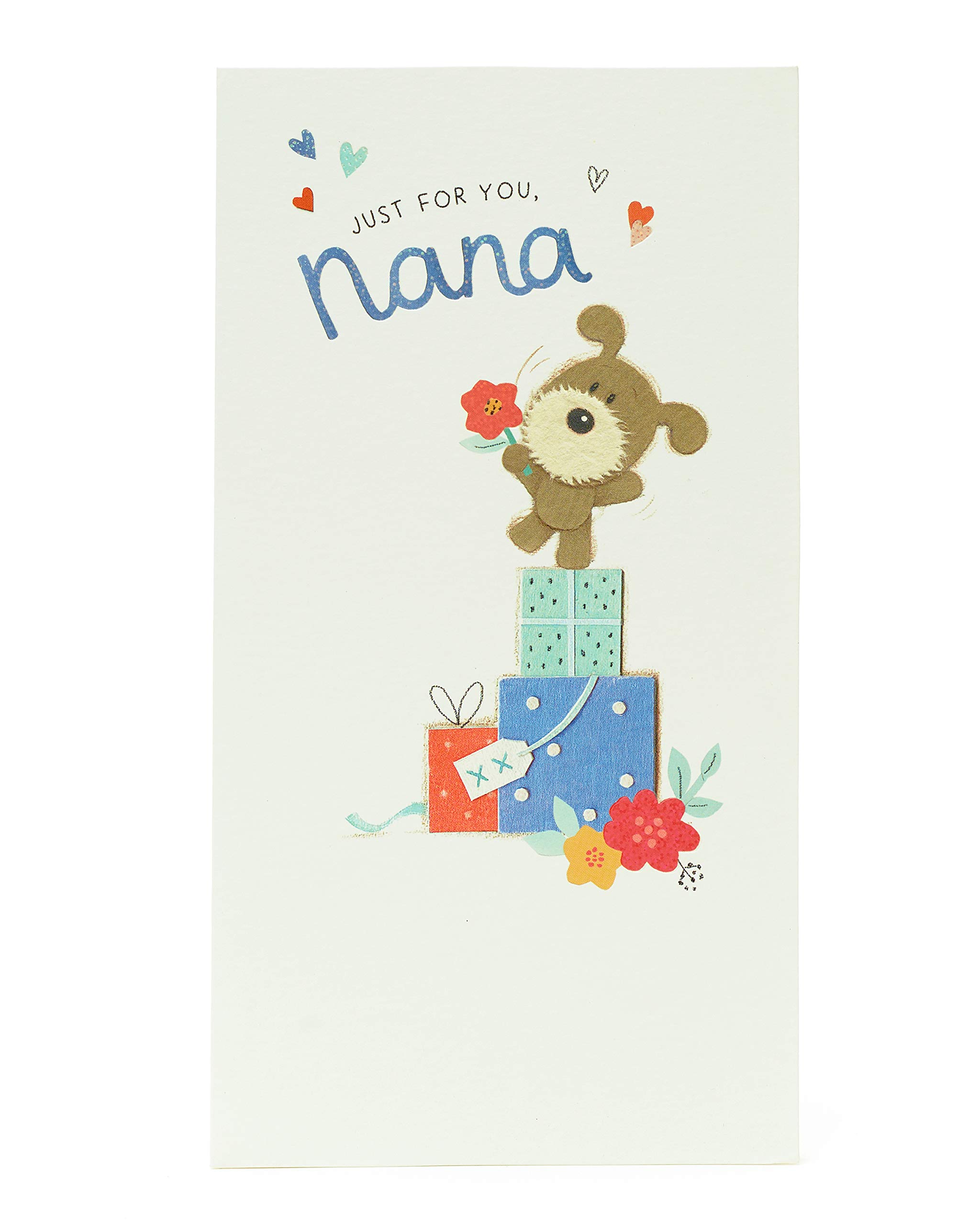 UK Greetings Nana Birthday Card - Cute Puppy Design Birthday Card for Grandma - Thoughtful Gift for Nana - Perfect for Grandmother's Day, Birthday Celebrations & Special Occasions