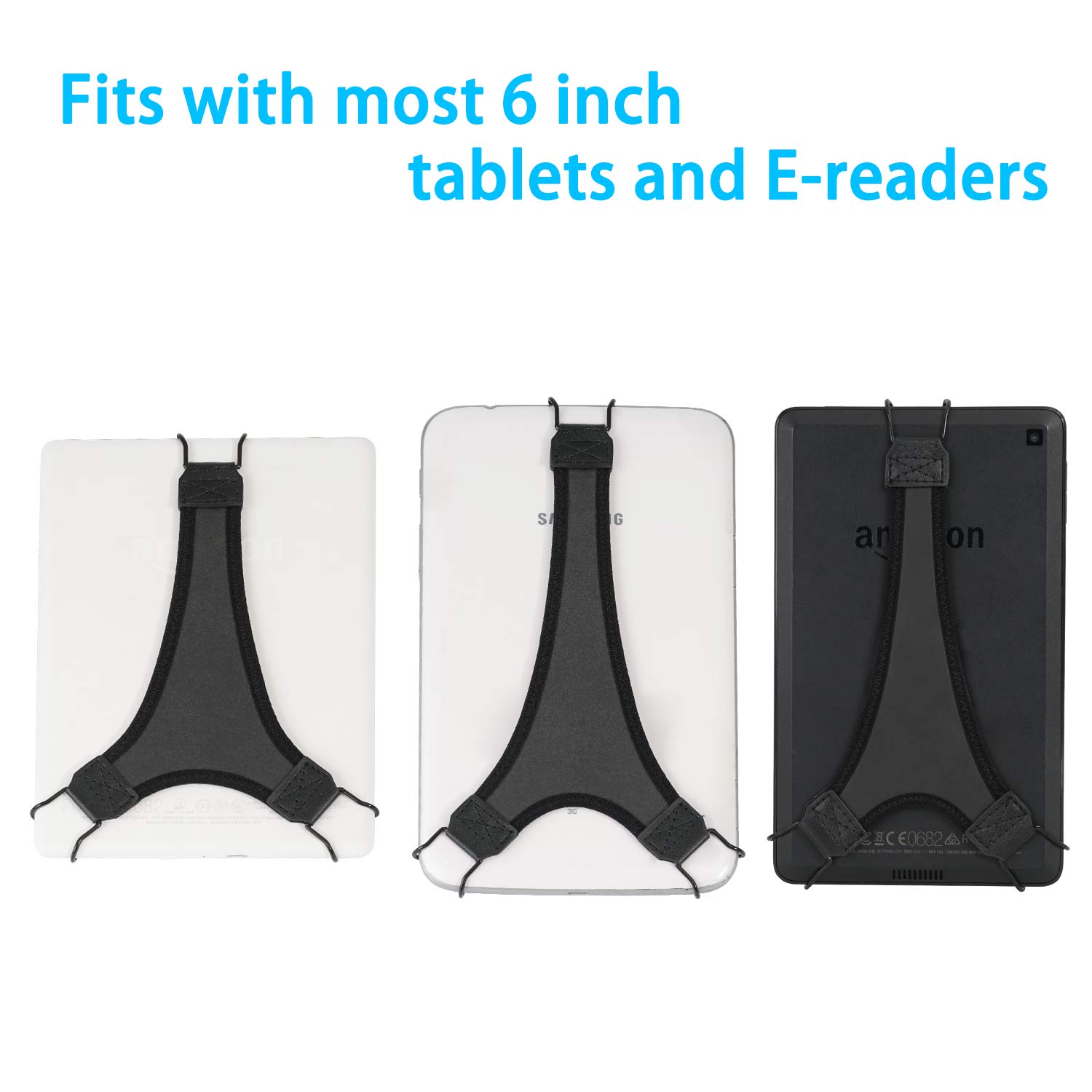 Ergonomic Hand Strap Holder & Finger Grip for Kindle E-Readers - Compatible with Kindle 6