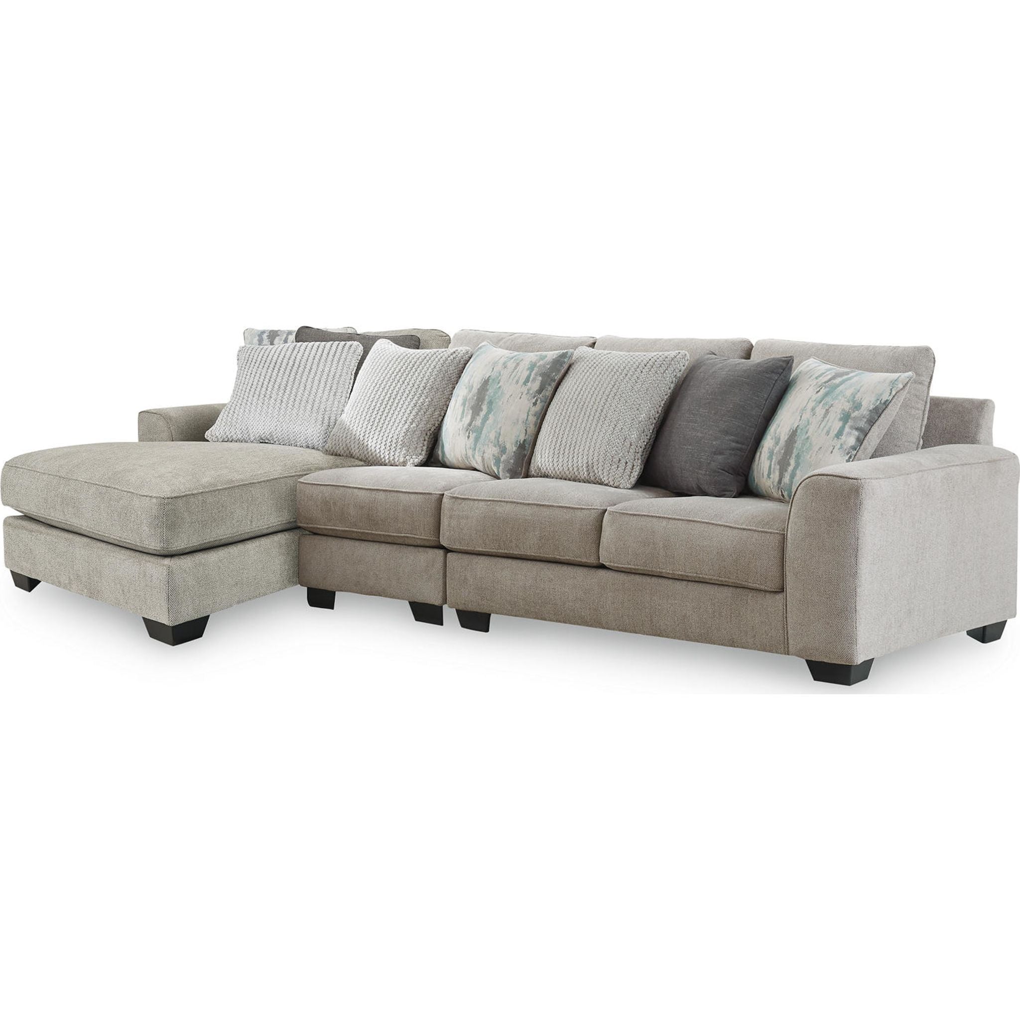 Ardsley 3-Piece Sectional Sofa with Chaise Lounge - Modern Living Room Furniture for Small Spaces & Apartments