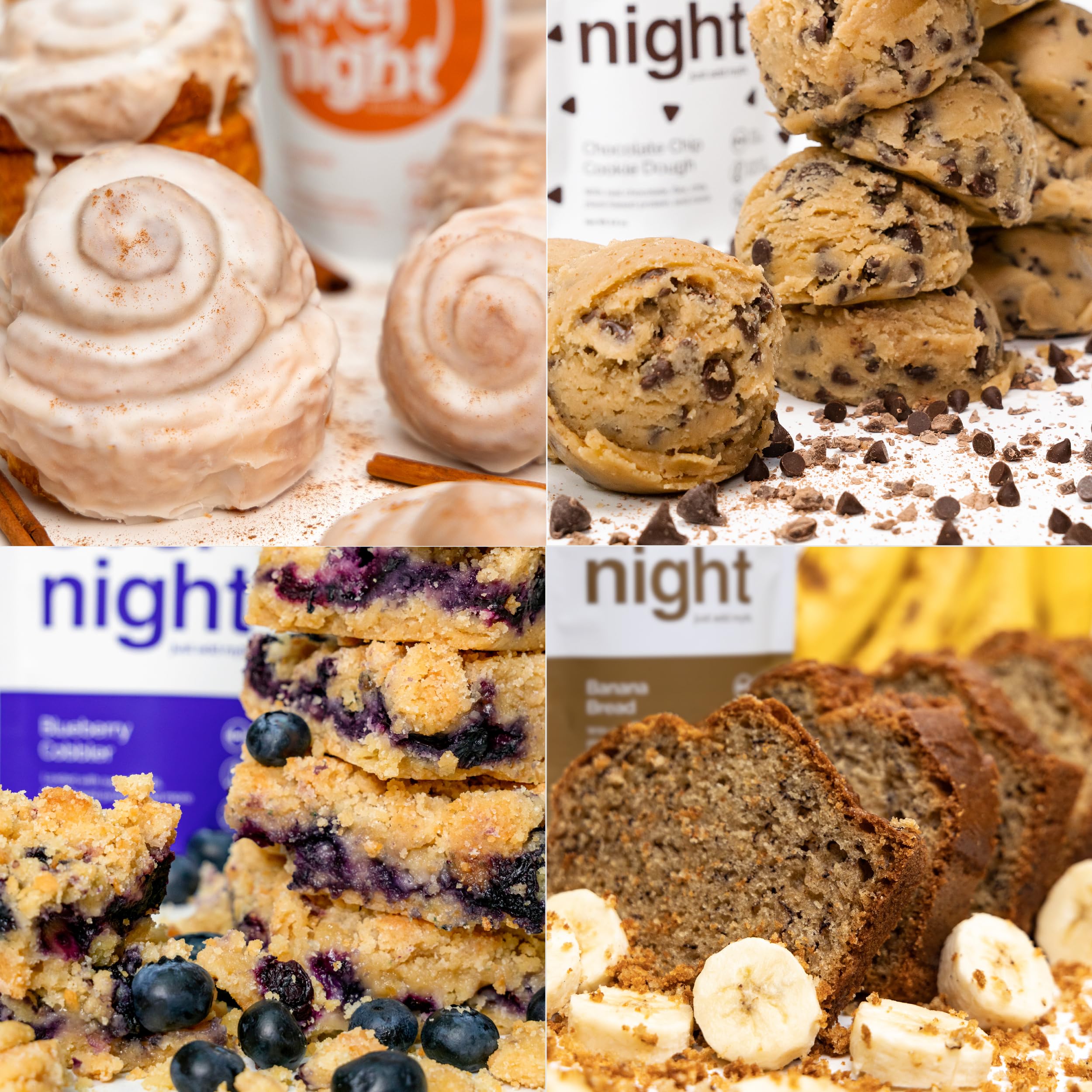 Oats Overnight Vegan Variety Pack - High Protein, High Fiber Breakfast Protein Shake | Gluten Free, Non-GMO Oatmeal with Banana Bread & Blueberry Cobbler Flavors (8 Pack + BlenderBottle) - Perfect for Quick Breakfast, Post-Workout Recovery & On-the-Go Nutrition