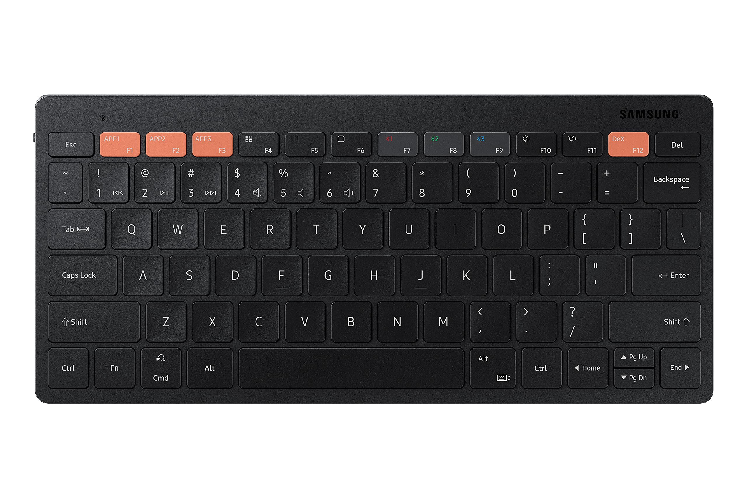 SAMSUNG Official Smart Keyboard Trio 500 (EJ-B3400UBEGUS) - Wireless Bluetooth Keyboard for PC, Mac, Tablet - Black US Model - Perfect for Office, Home & Travel Use