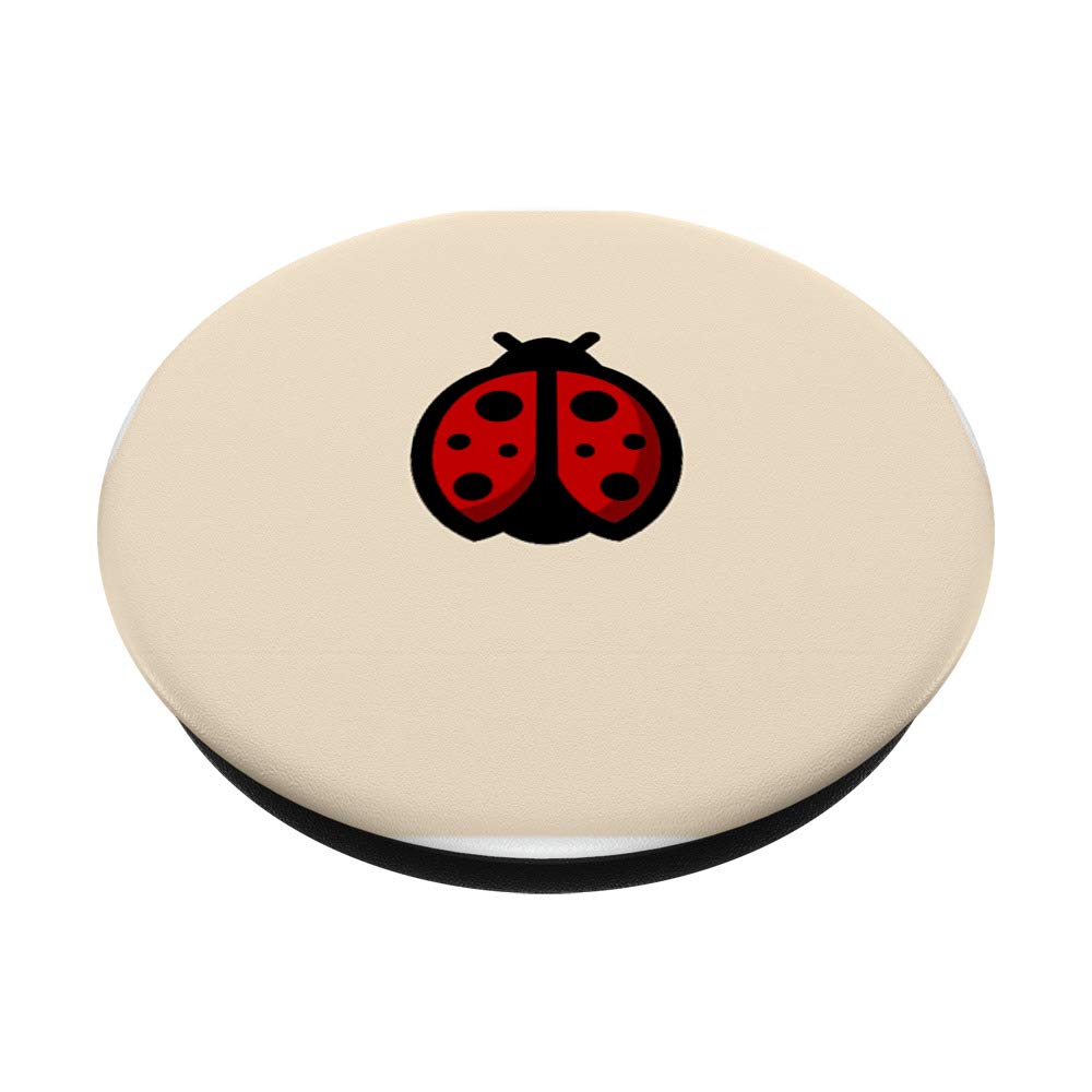 Ladybug PopSockets PopGrip: Interchangeable Phone Grip & Stand for iPhone, Samsung, Tablets - Perfect for Work, Travel, and Everyday Use
