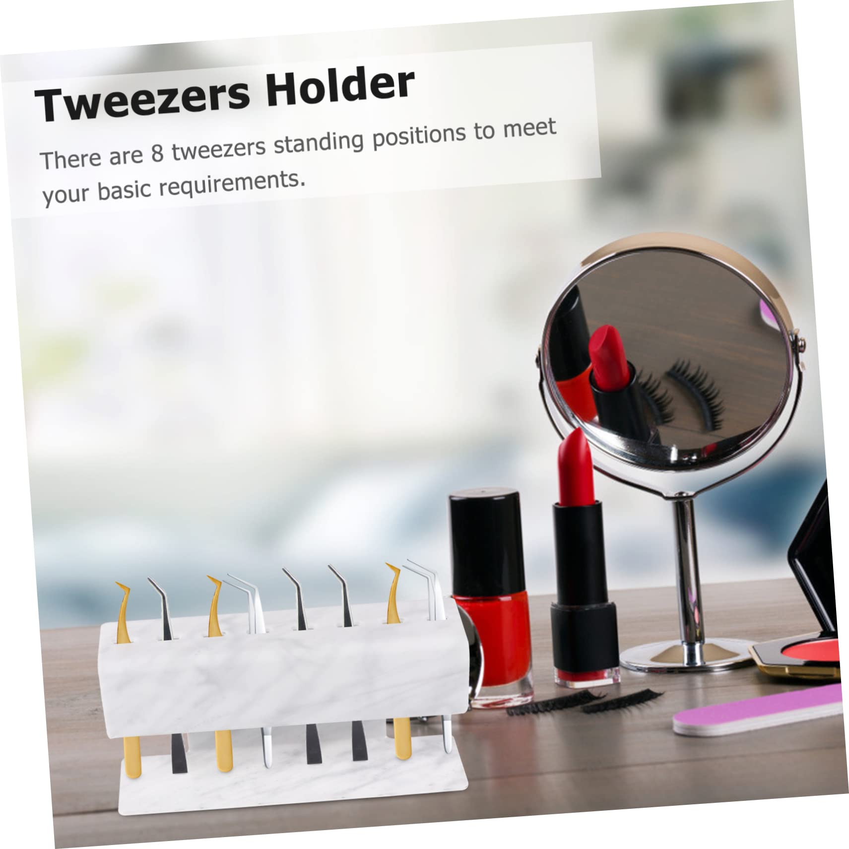 Professional Acrylic Eyelash Tweezer Holder & Organizer - MAGICLULU Lash Extension Tools for Tweezers, Fans, Lash Trays & Storage | Perfect for Salon, Spa & Home Use
