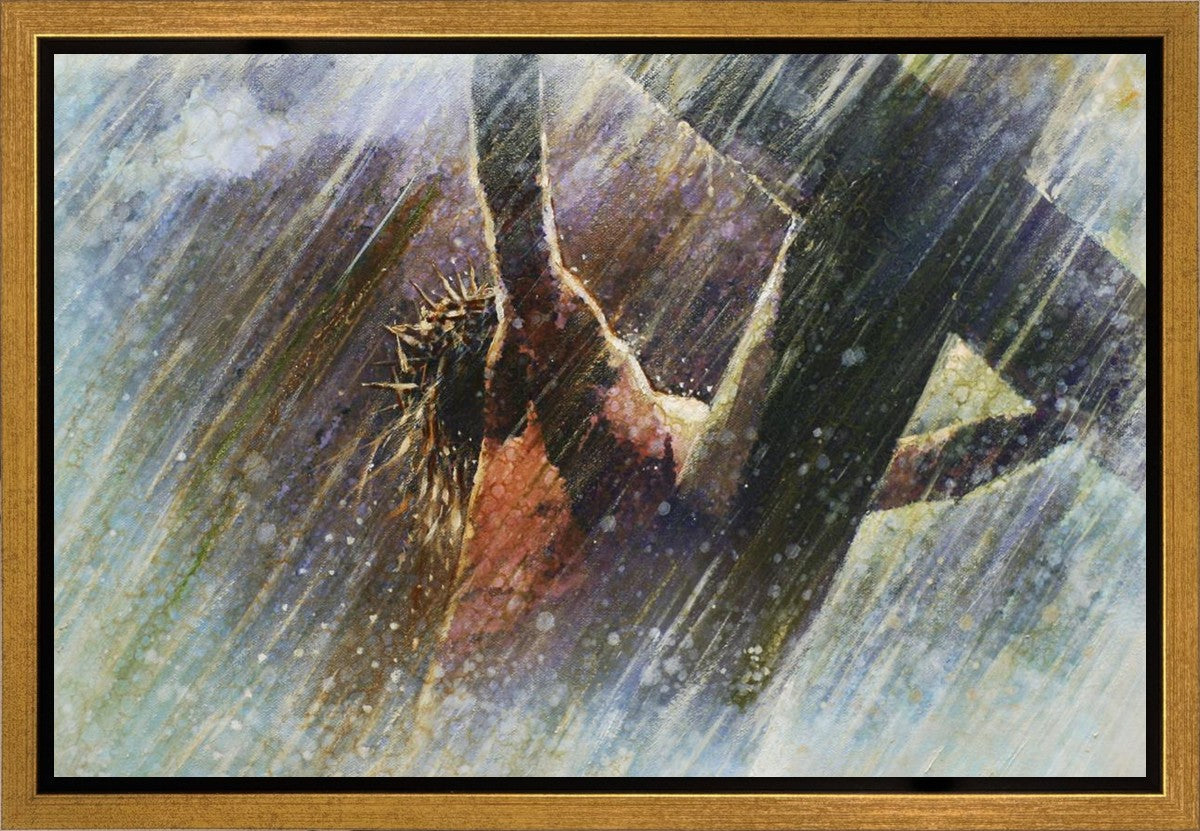 Religious Wall Art - Jesus Christ Crucifixion Gallery Wrap Canvas for Home & Church Decor | Perfect for Living Room, Bedroom & Worship Spaces