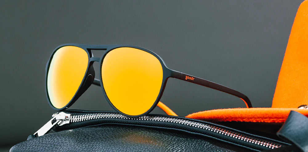 Goodr Sunglasses - Call Me Tarmac Daddy Polarized Running Shades for Men & Women | UV Protection, Lightweight & Comfortable for Outdoor Sports, Cycling, Hiking & Driving
