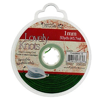 Premium 1mm Olive Knotting Cord - 50 Yards for Jewelry Making, Macrame, and DIY Crafts - Perfect for Bracelets, Necklaces, and Home Decor Projects