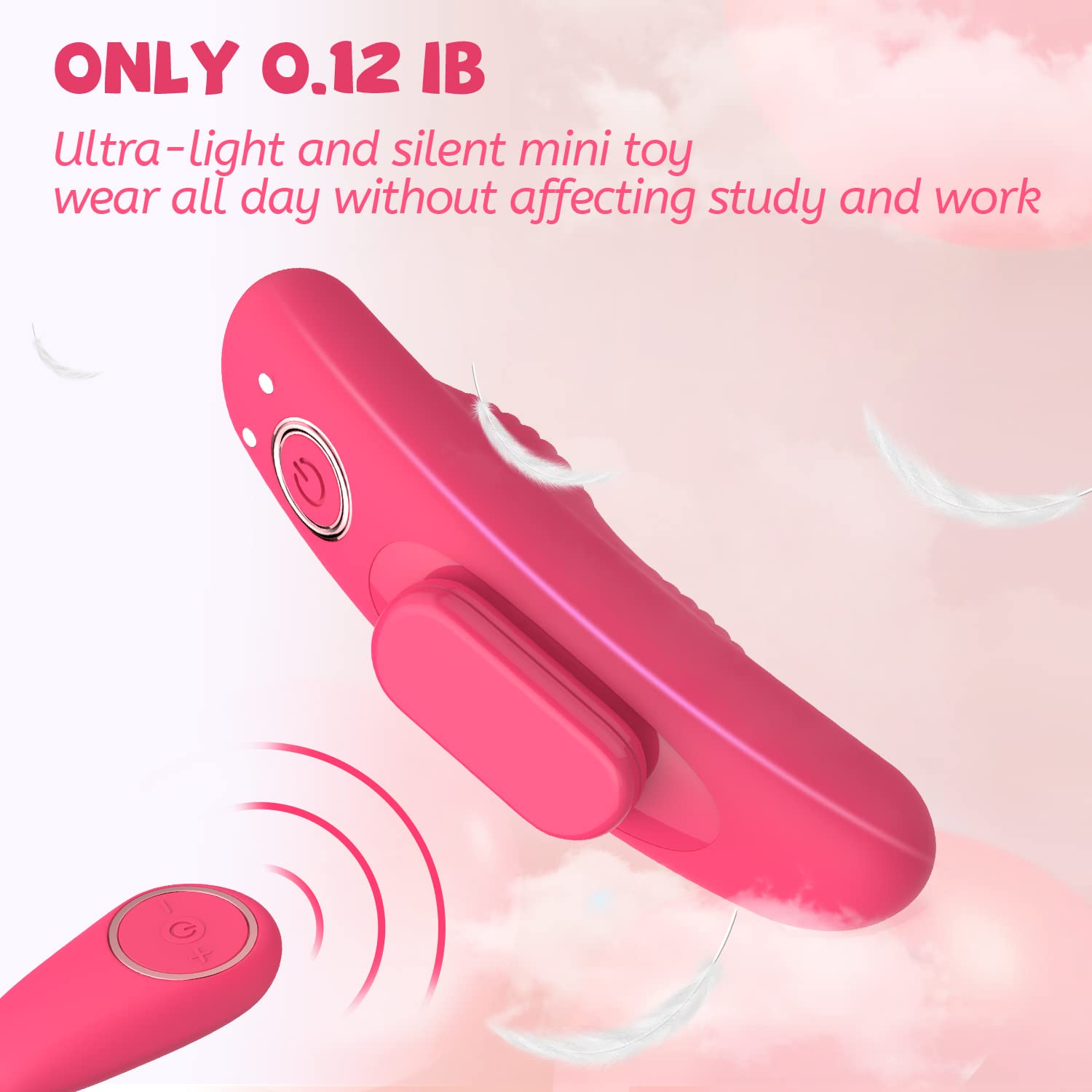 Magnetic Clip Remote Control Vibrator for Women - 10 Vibration Modes, Waterproof Wearable Panty Vibrator Sex Toy for Couples | Discreet Public Play & Intimate Moments
