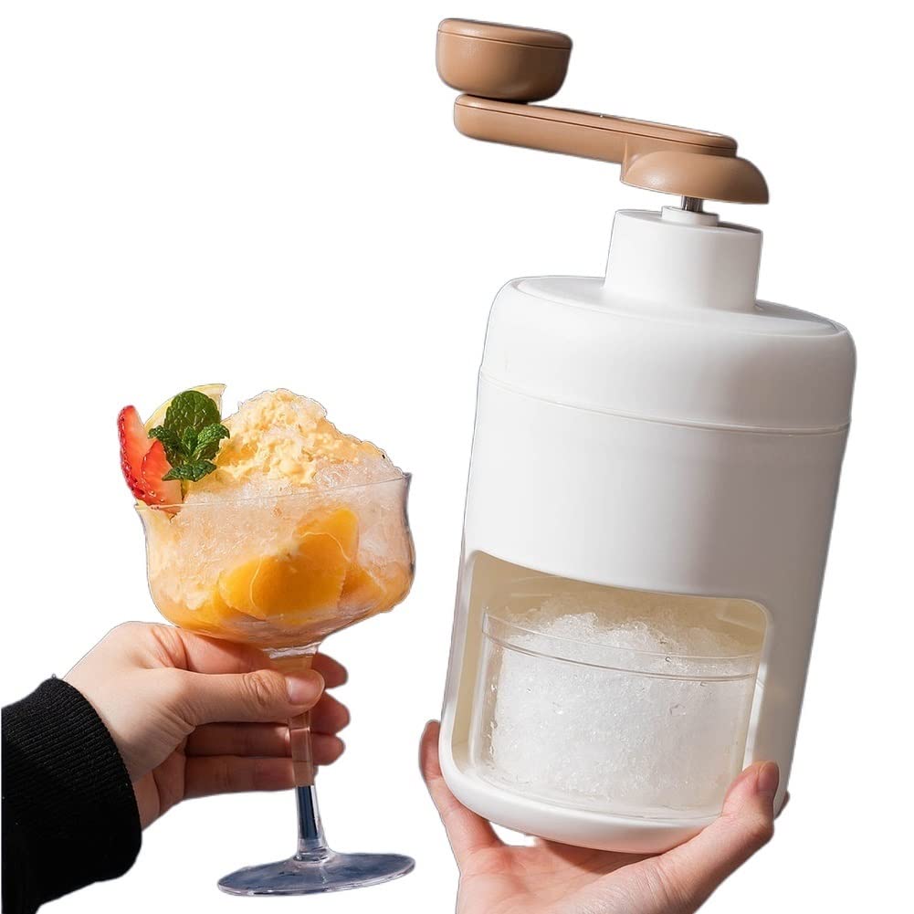 Premium Snow Cone Maker & Shaved Ice Machine - BPA Free Hawaiian Ice Shaver with Hand Crank for Home Use, Includes Free Ice Cube Trays - Perfect for Kids Parties, Summer Treats, and Family Gatherings
