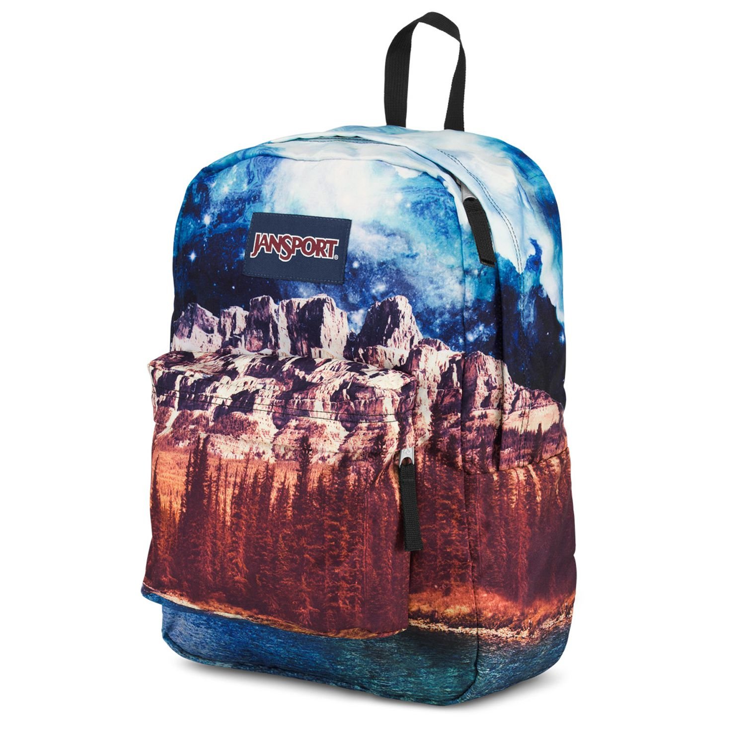 JanSport High Stakes Backpack - Durable School & Travel Backpack for Students & Professionals | Lightweight Laptop Backpack with Multiple Pockets | Perfect for College, Work & Outdoor Adventures (Multi Agate Skies)