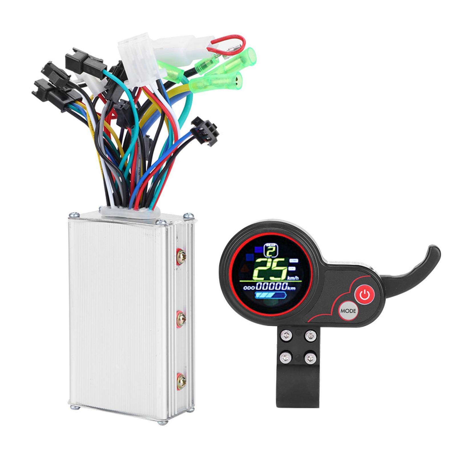 EVTSCAN Waterproof Motor Controller with LCD Display for E-Bikes & Scooters