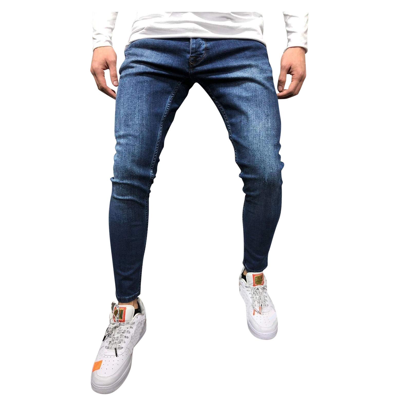 Men's Workout Joggers - Solid Color Gym Pants with Pockets for Running, Training & Bodybuilding - Comfortable Full-Length Athletic Sweatpants for Men - Perfect for Gym, Home Workouts & Casual Wear
