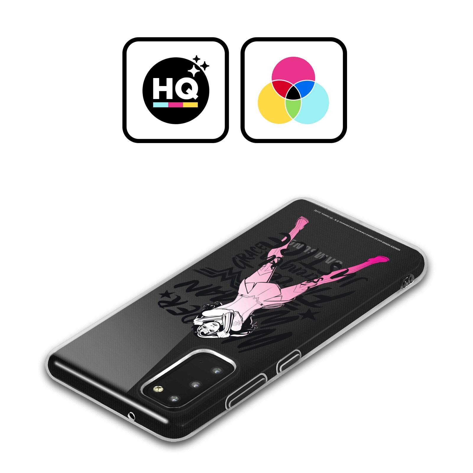 Wonder Woman DC Comics Soft Gel Case for Samsung Galaxy A12 (2020) - Officially Licensed Typography Graphic Arts Phone Cover | Perfect for Fans, Daily Use & Superhero Style