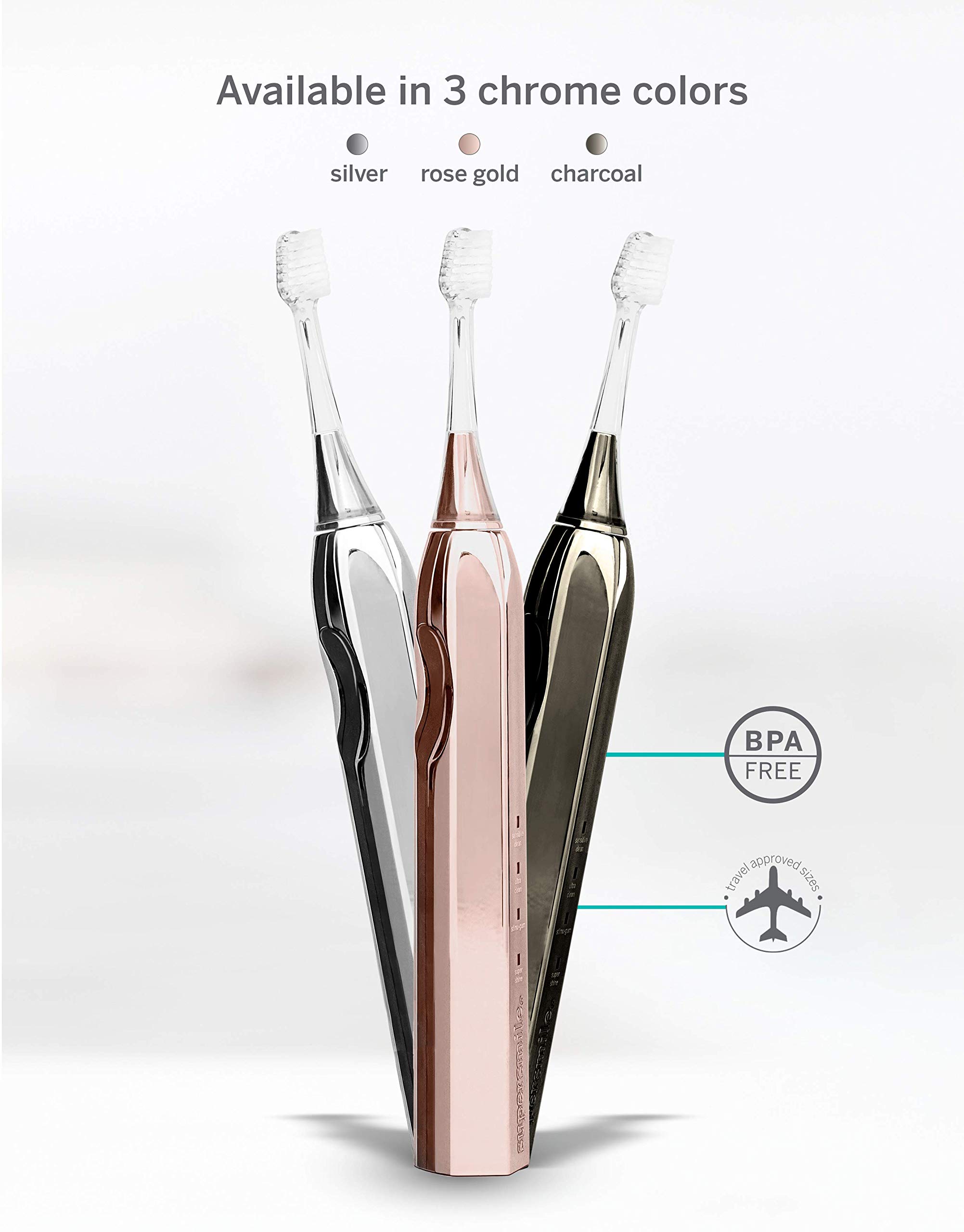 Supersmile Premium Whitening Toothbrush for Sensitive Teeth - Soft Bristles, Gentle Gum Care - Perfect for Travel & Daily Oral Hygiene Routine