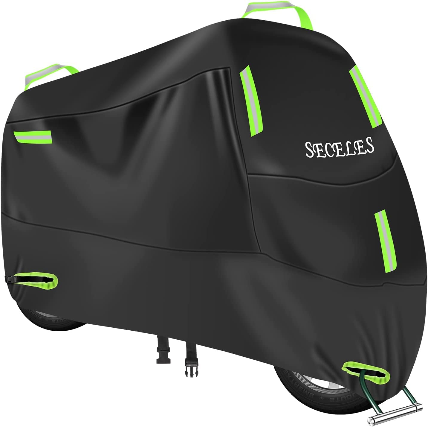 SECELES All-Weather Motorcycle Cover for Honda Grom, Navi, Monkey 125, Kawasaki Z125 Pro & TNT Mopeds (74