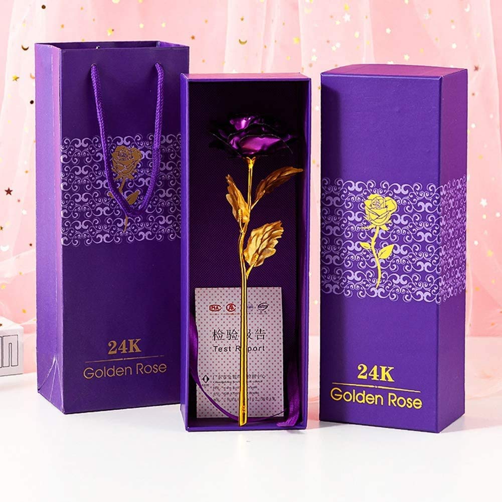 LYYAN Artificial Peony Flowers 2-Pack - Purple Silk Fake Roses for Birthday, Anniversary, Engagement Gifts - Home Decor, Wedding Centerpieces, Party Decorations (Purple + Purple)