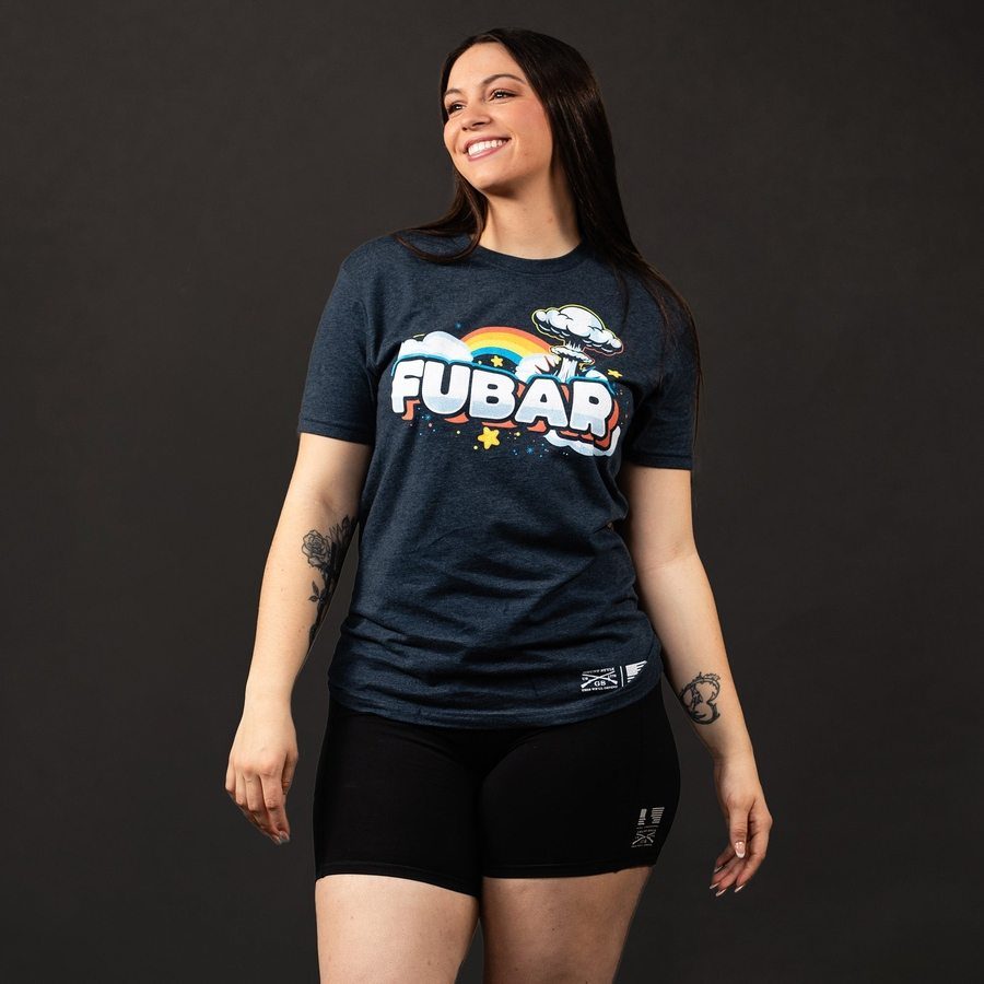Women's FUBAR Boyfriend Fit T-Shirt - Midnight Navy | Soft & Comfortable Oversized Tee for Casual Wear, Lounge & Street Style