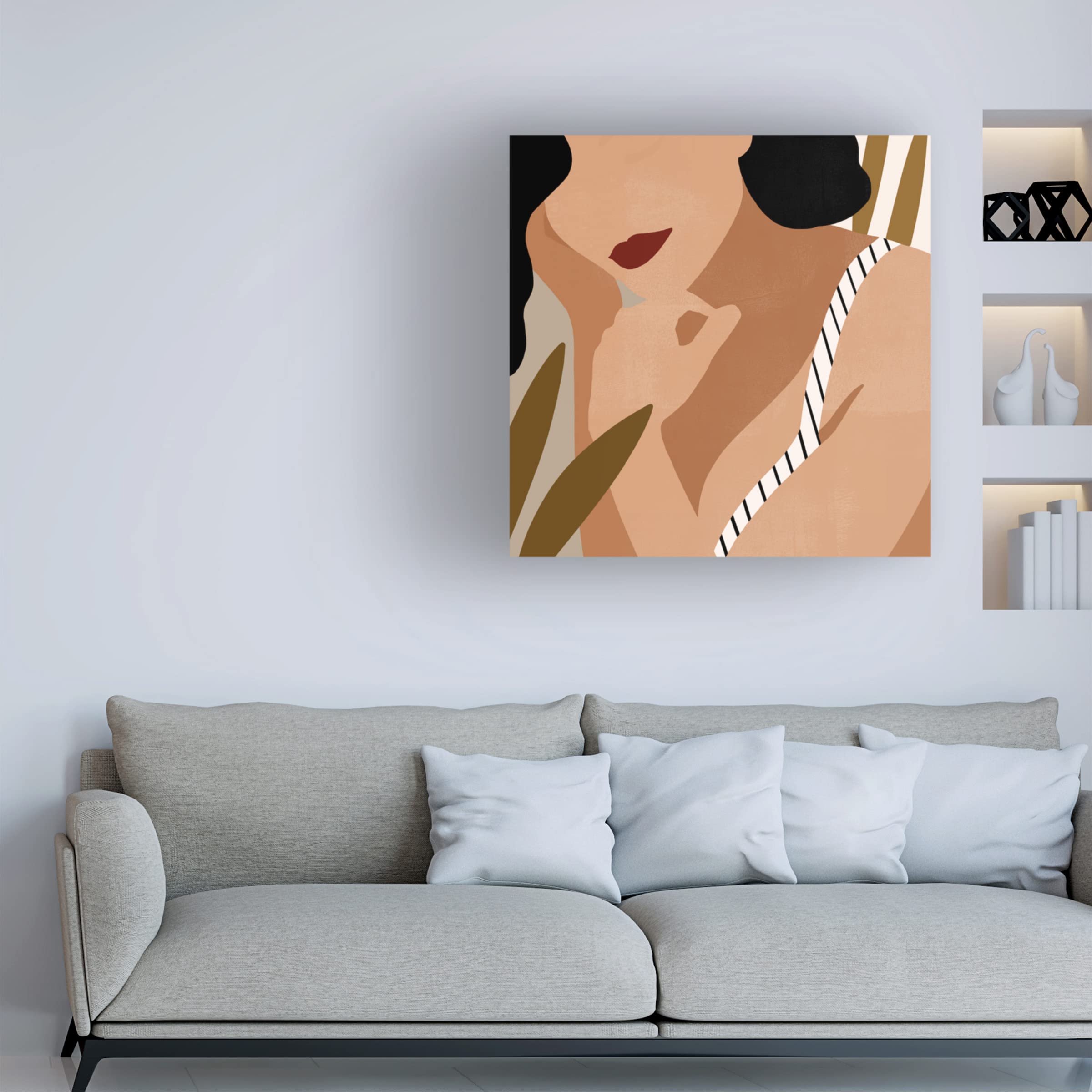 Victoria Borges 'Trieste Summer II' Canvas Wall Art Print - Modern Coastal Beach Decor for Living Room, Bedroom & Office