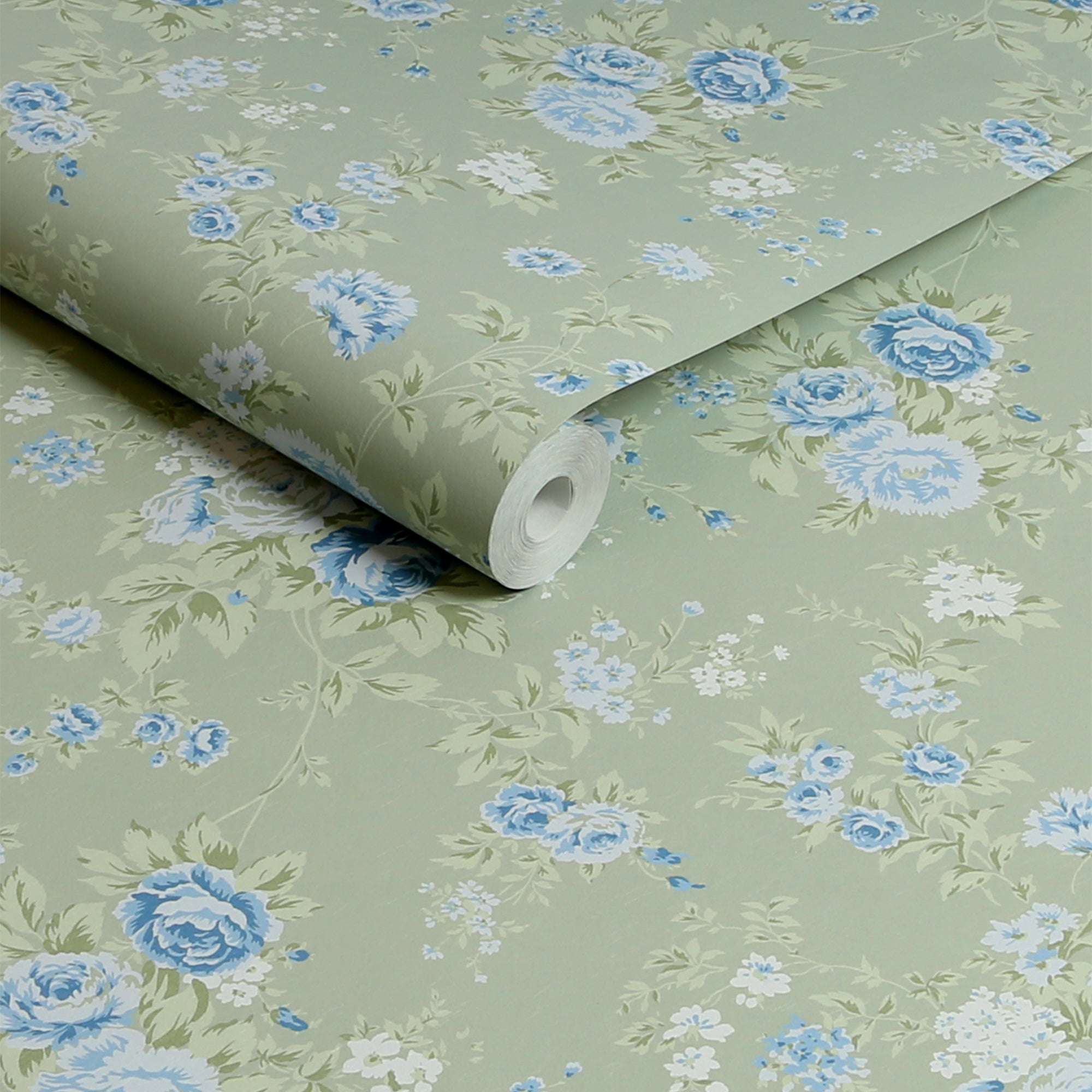 Wildflower Sage Wallpaper - Botanical Floral Peel and Stick Wallpaper - Perfect for Bedroom, Living Room, and Nursery Decor
