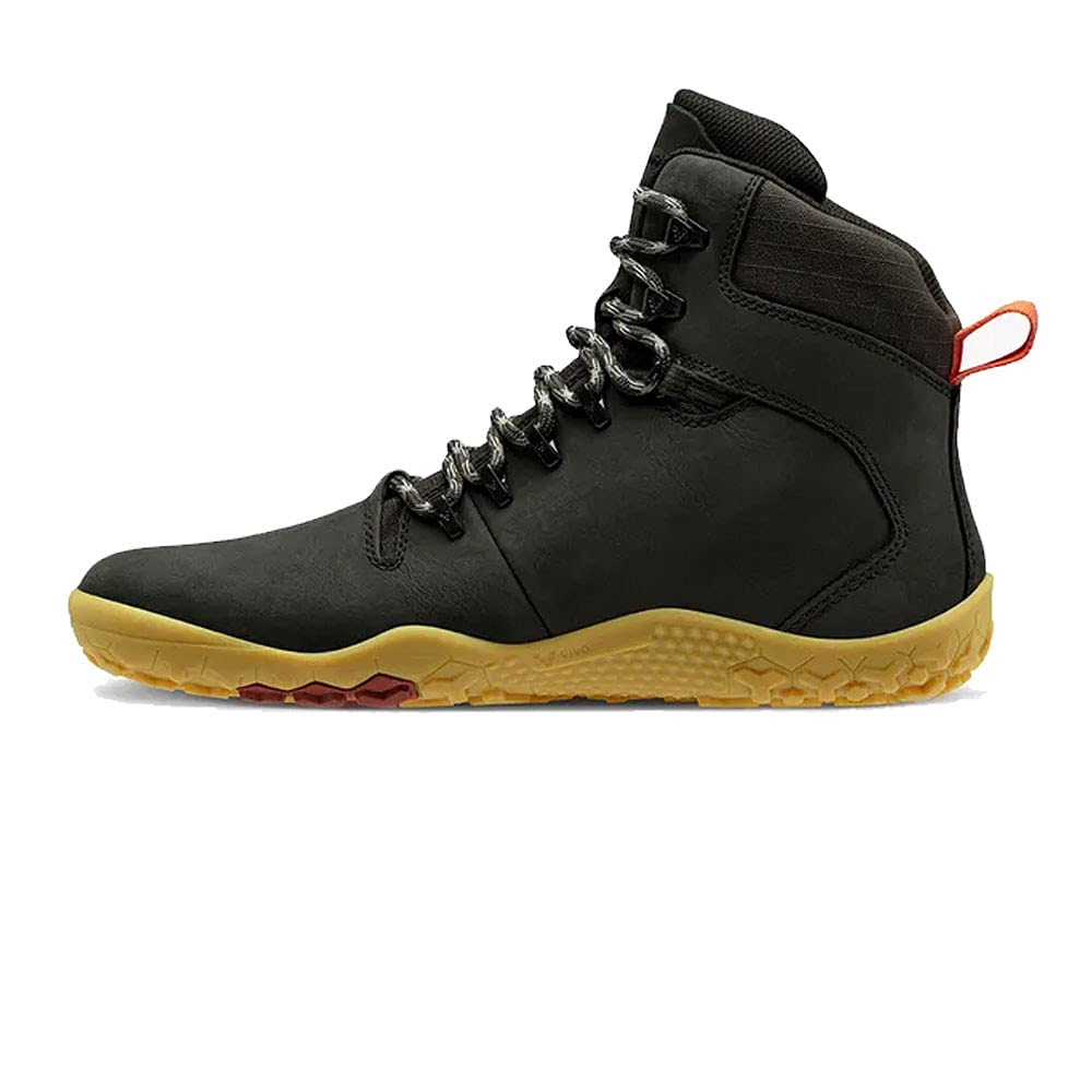 VIVOBAREFOOT Tracker II FG Women's Leather Hiking Boots - Barefoot Firm Ground Sole with Thermal Protection for Outdoor Adventures, Winter Trekking & Cold Weather Hiking