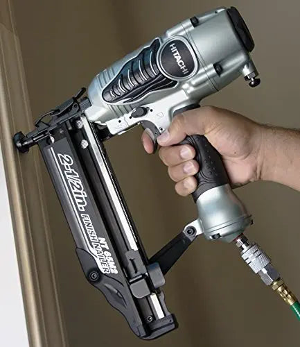 Metabo NT65M2M 16-Gauge 1-Inch to 2.5-Inch Finish Nailer - Professional Pneumatic Nail Gun for Trim, Baseboards & Crown Molding Installation