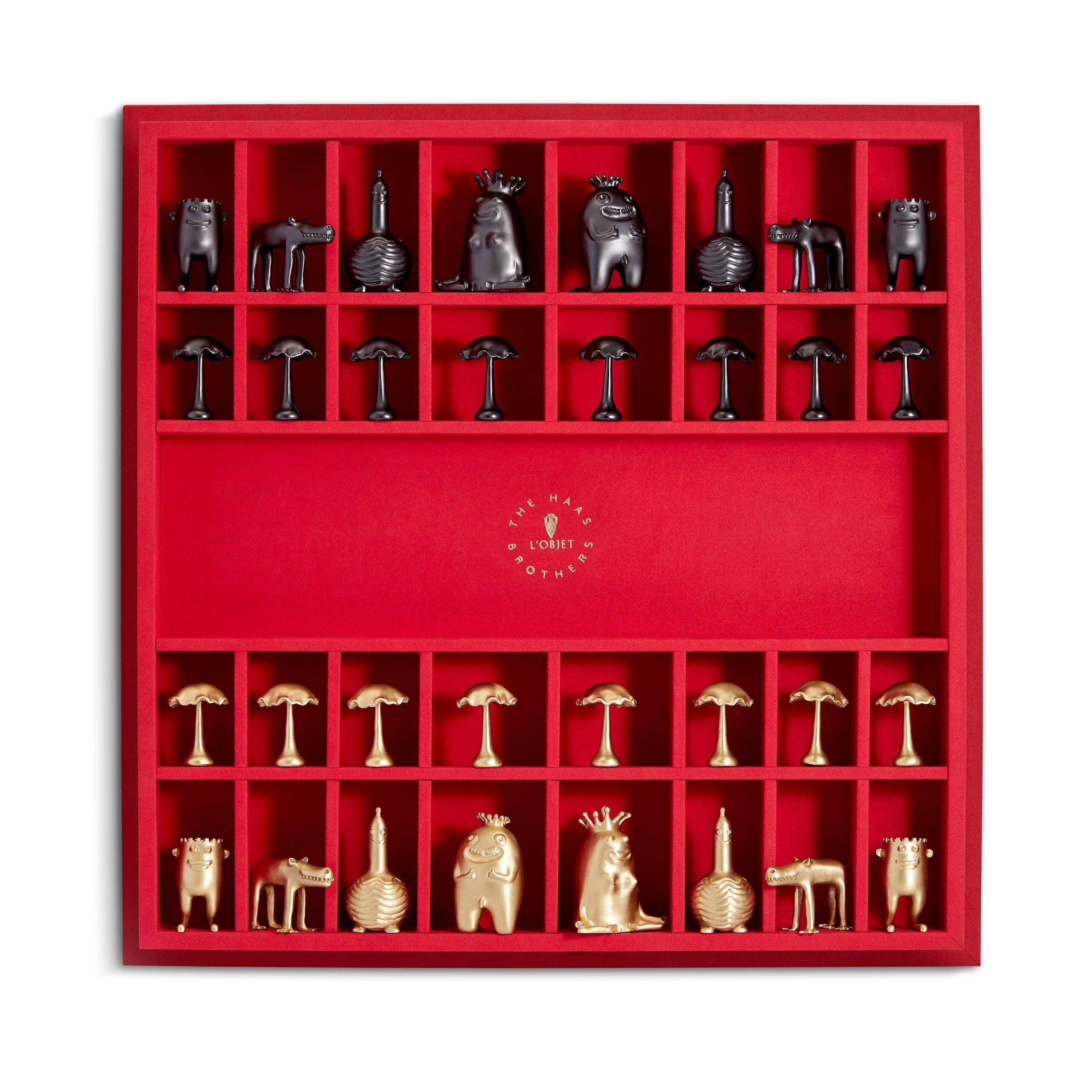 Premium Haas Chess Set - Handcrafted Wooden Chess Board with 32 Staunton Pieces - Perfect for Home, Office, and Tournament Play