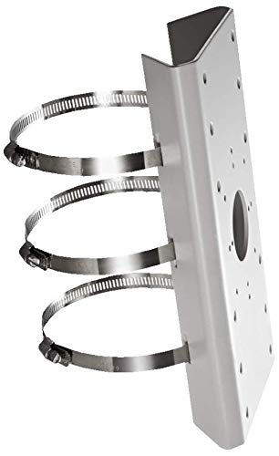 Universal Vertical Pole Mount Adapter for Hikvision PTZ Cameras - Compatible with WMS, WML, PC130T, DS-1273ZJ-130-TRL & More - HD Real PM DS-1275ZJ LTB378 Pole Mount - Ideal for Outdoor Security & Surveillance Systems