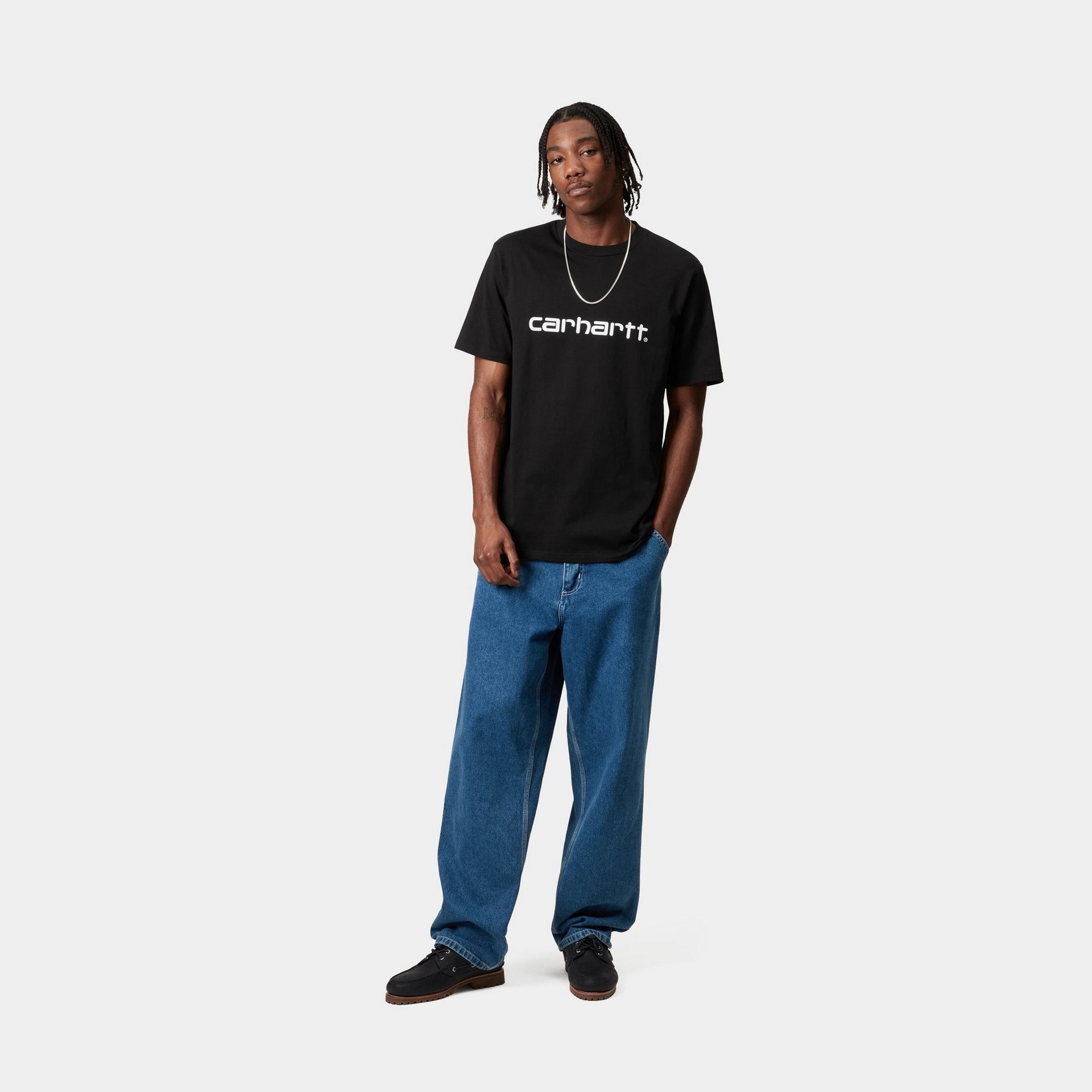 Script T-Shirt for Men & Women | Comfortable Black Cotton Tee - Perfect for Casual Wear, Outfits & Everyday Fashion
