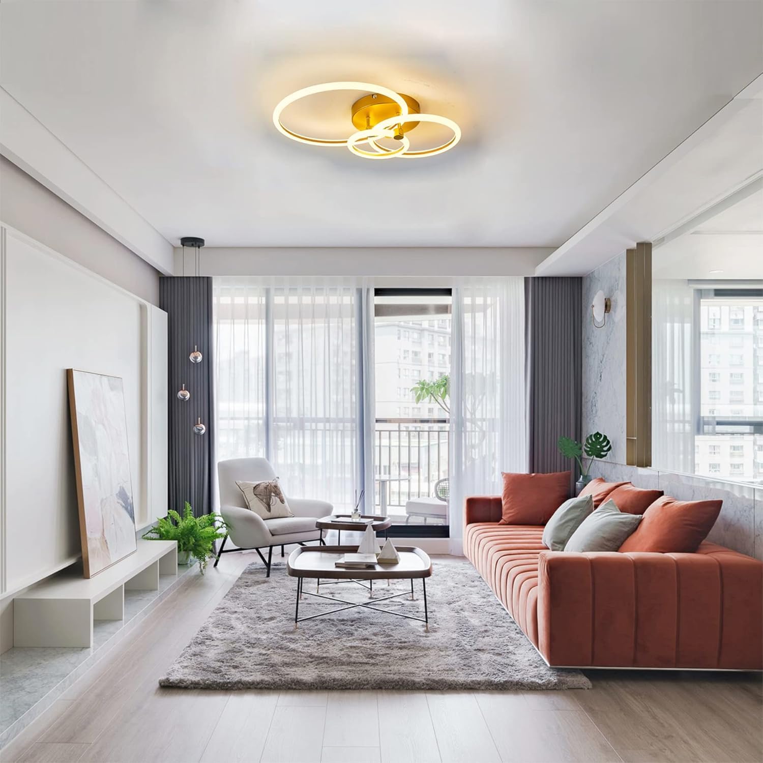 Dimmable LED Superhero Round Ceiling Light for Boys Bedroom - Astronaut Themed Kids Room Lamp with Remote Control, Flush Mount Modern Fixture | Perfect for Children's Room Decor, Christmas & Birthday Gifts