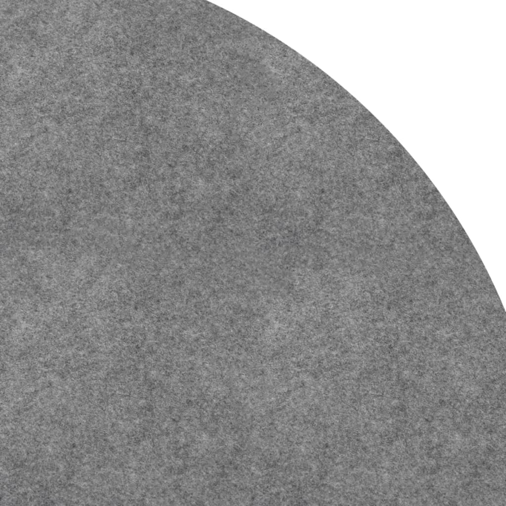 vidaXL Light Grey Polyester Geotextile Pool Ground Cloth 366cm Round - Durable Protection for Inflatable & Above Ground Pools, Outdoor Pool Accessories