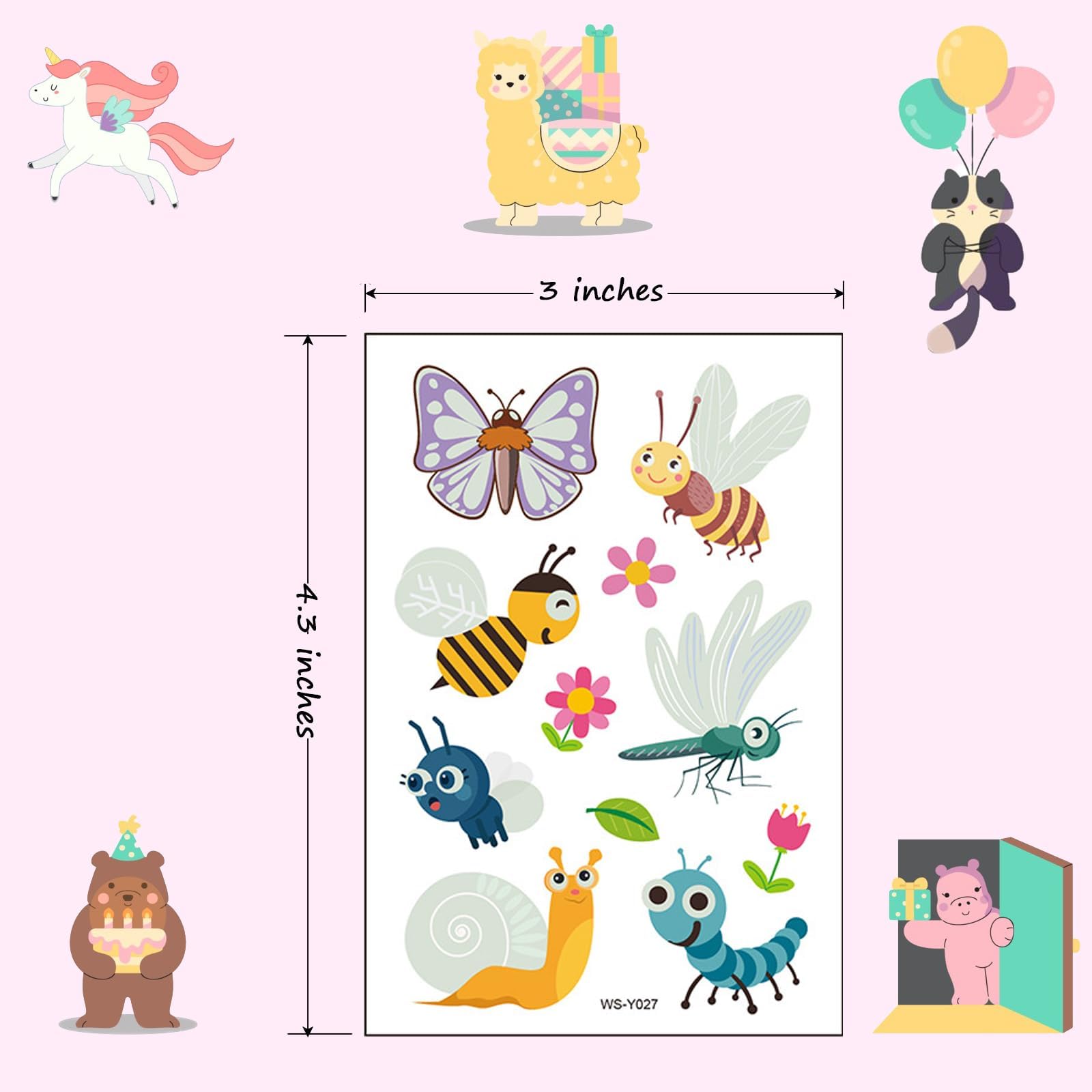30 Sheets 380PCS Glow in the Dark Temporary Tattoos for Kids - Fun Face & Body Stickers for Boys & Girls Birthday Parties, Halloween, Christmas Decorations & Holiday Supplies - Perfect for Costumes, Events & DIY Makeup