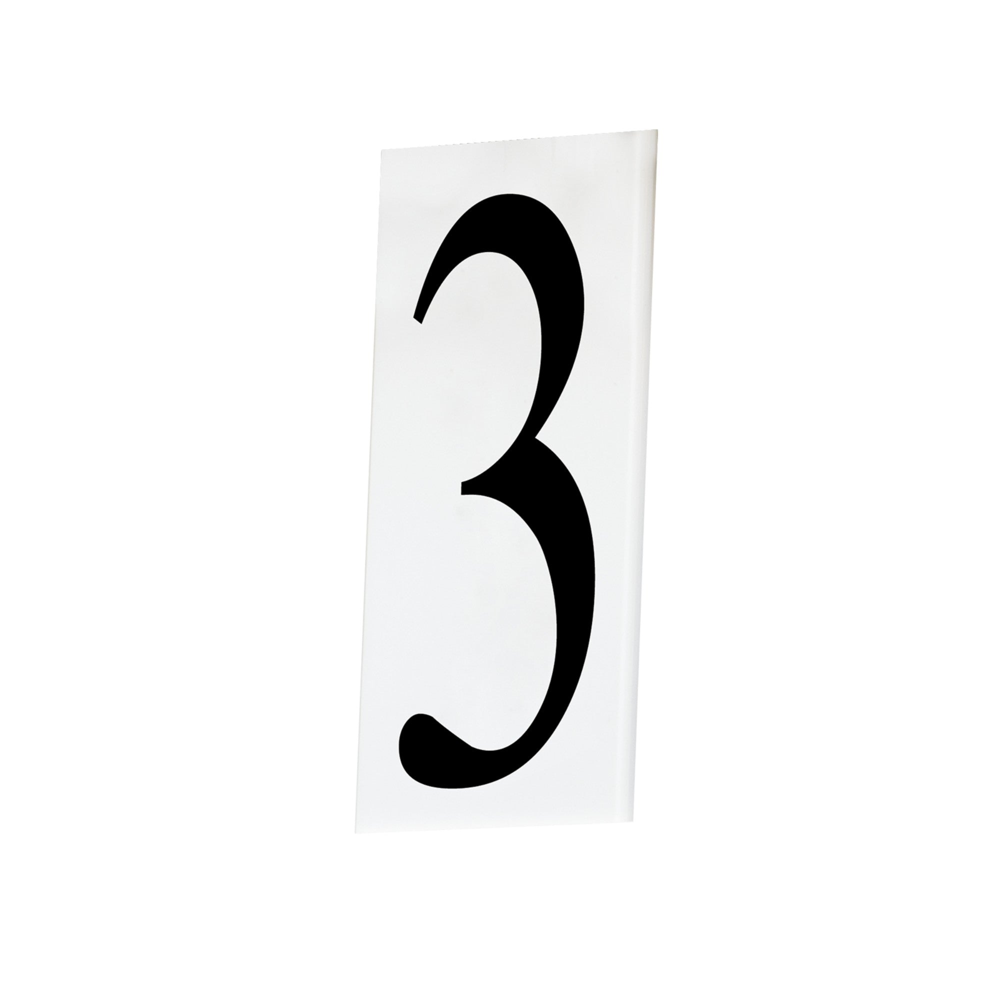 Custom Address Tile Number 3 - Personalized House Number Plaque for Home & Garden Decor | Perfect for Front Door, Mailbox, and Outdoor Signage