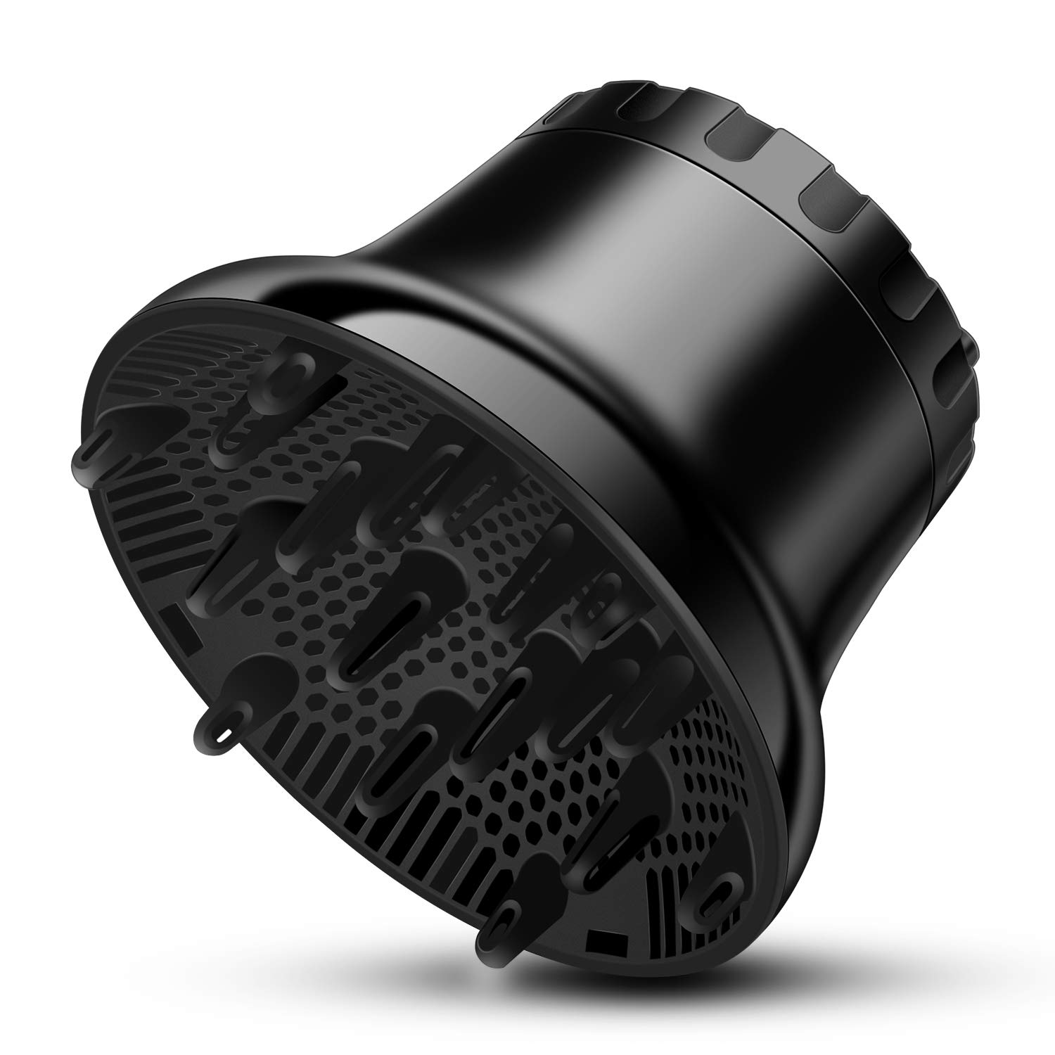 Segbeauty Universal Hair Diffuser & Scalp Massage Shampoo Brush Set - Blow Dryer Attachment for Curly Hair (Fits 1.65