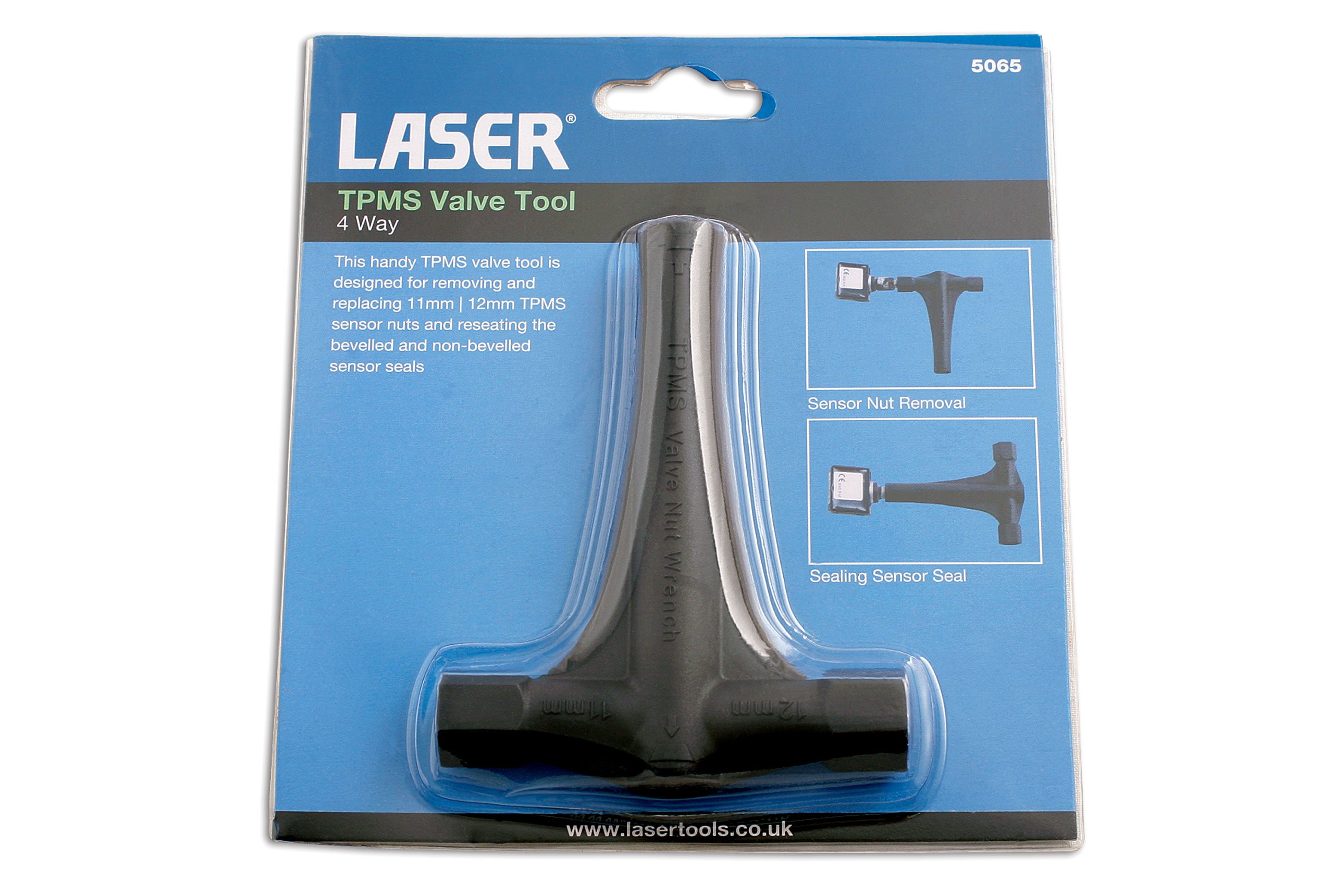 TPMS 4-Way Valve Tool for Tire Pressure Monitoring System - Professional Laser 5065 Tire Repair Kit for Cars, Trucks & SUVs - Perfect for Auto Shops & DIY Tire Maintenance