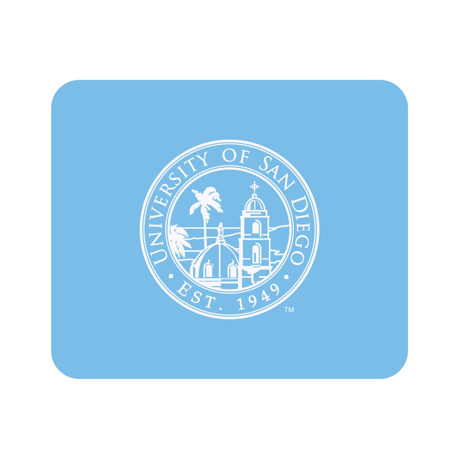 OTM Essentials University of San Diego Standard Fabric Mouse Pad - Non-Slip Desk Accessory for Gaming & Office Use - Classic Design for Computers & Workstations