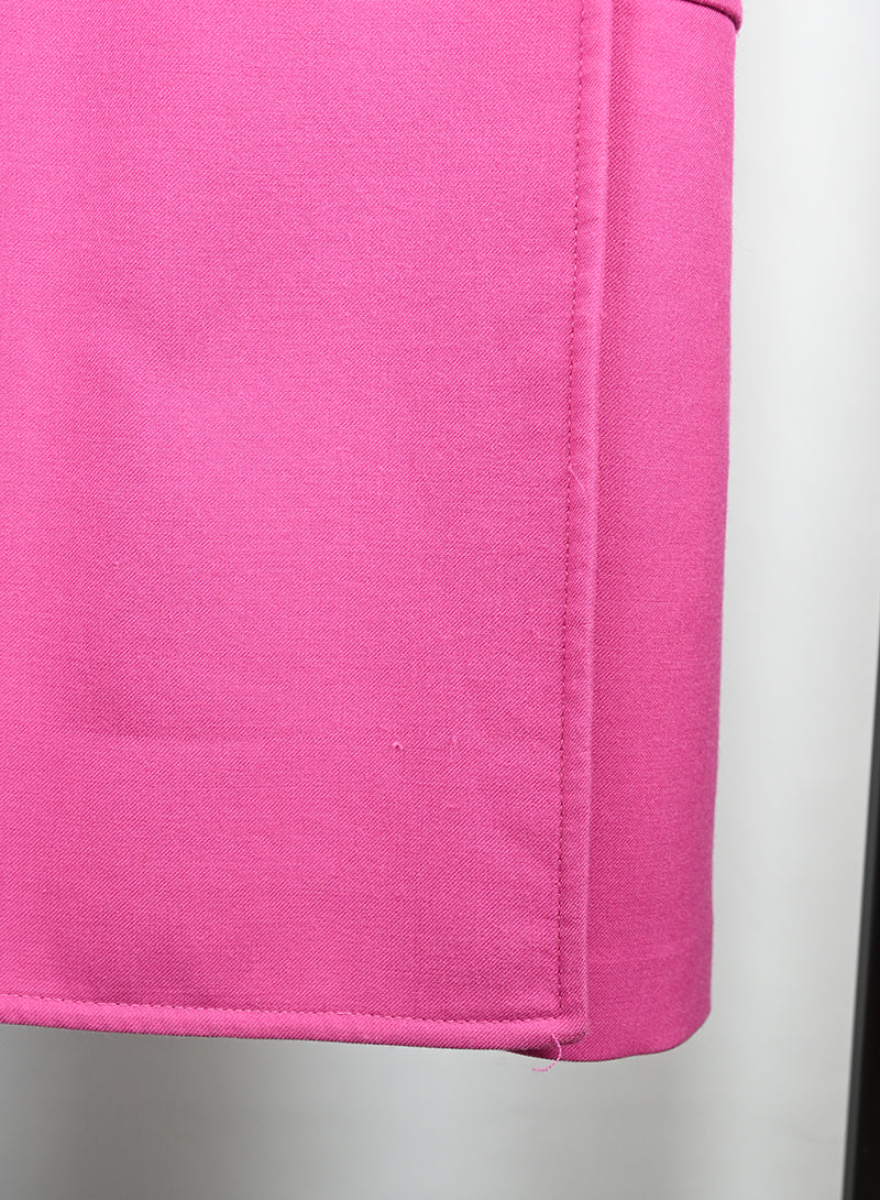 Valentino Women's Pink Wool Coat Size 40 - Elegant Winter Outerwear for Office & Evening Events